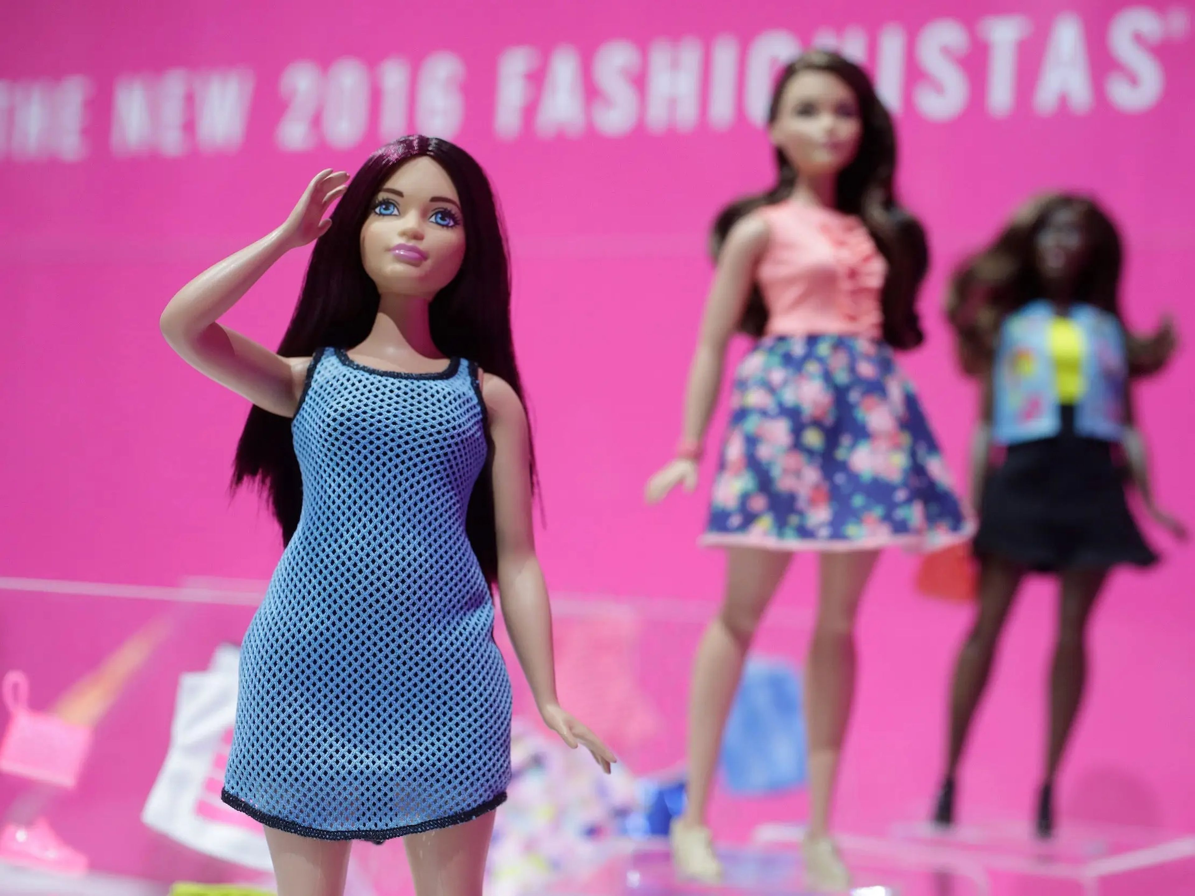 Barbie 'curvy', de Mattel en la Feria del Juguete de Nueva York.