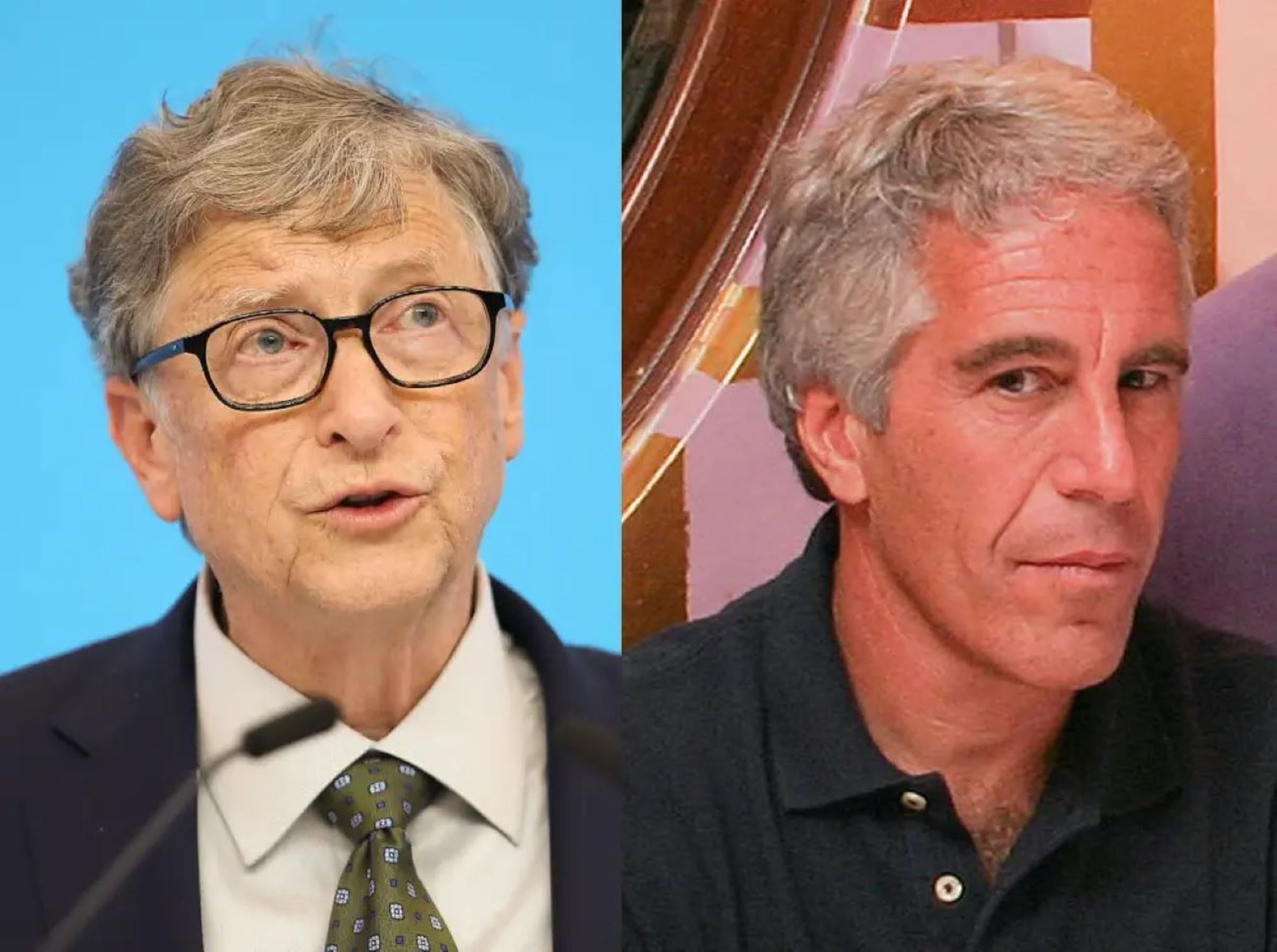 Jeffrey Epstein (a la derecha) supuestamente utilizó el conocimiento de la aventura amorosa de Bill Gates para conseguir que se uniera a un fondo benéfico fallido.