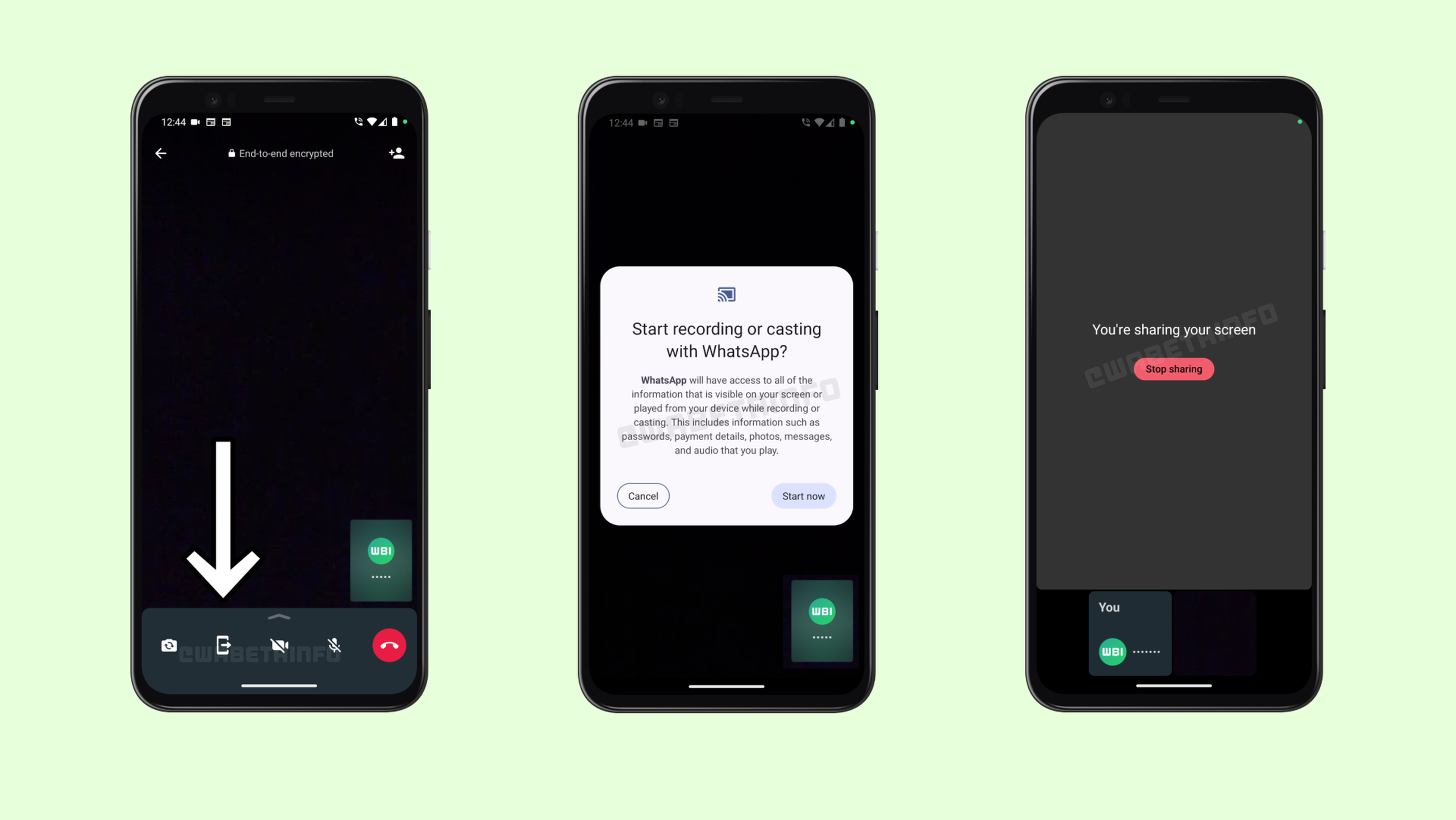 Compartir pantalla en las videollamadas de WhatsApp