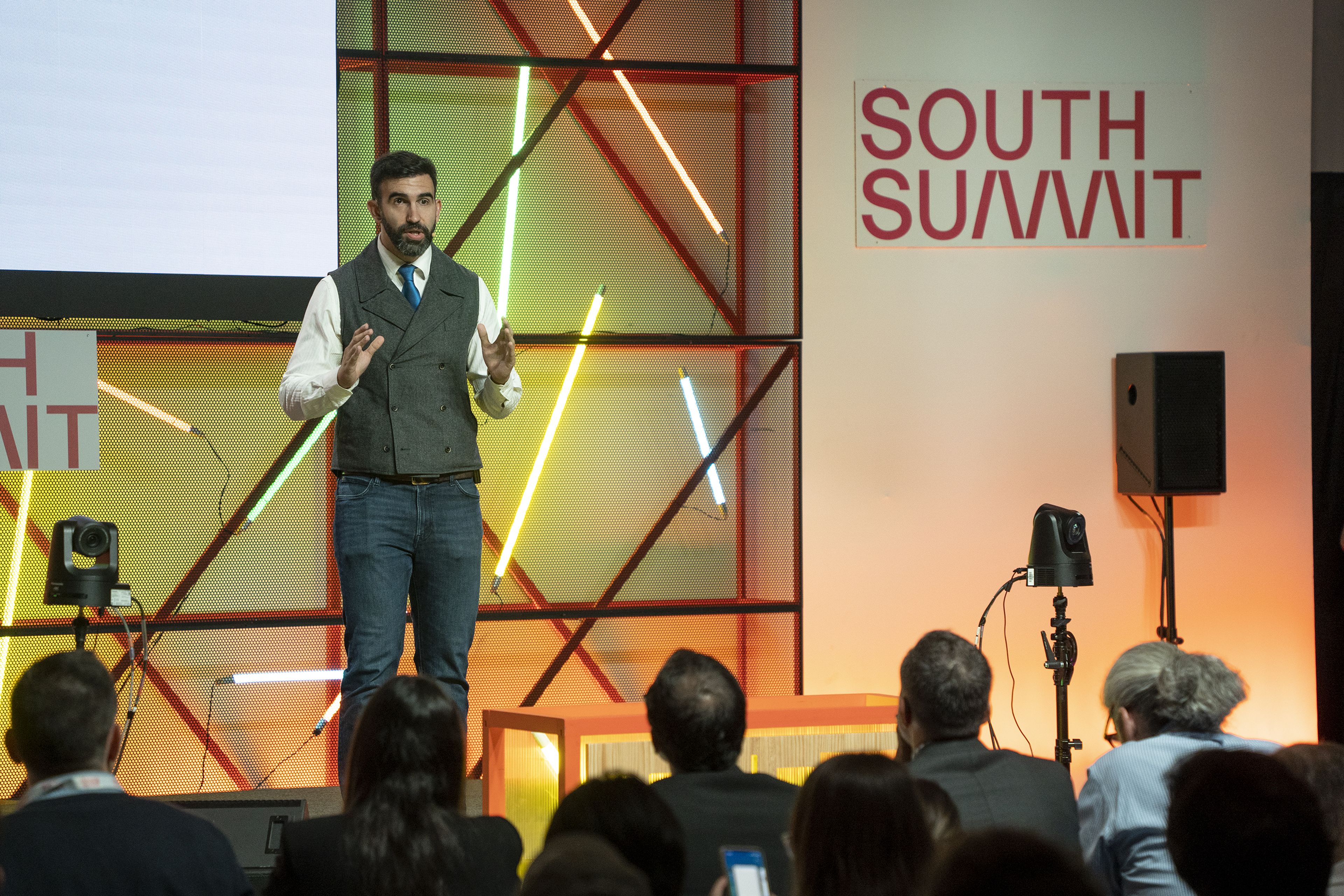 Carlos Matilla, CEO de FuVeX, en la Startup Competition de South Summit.