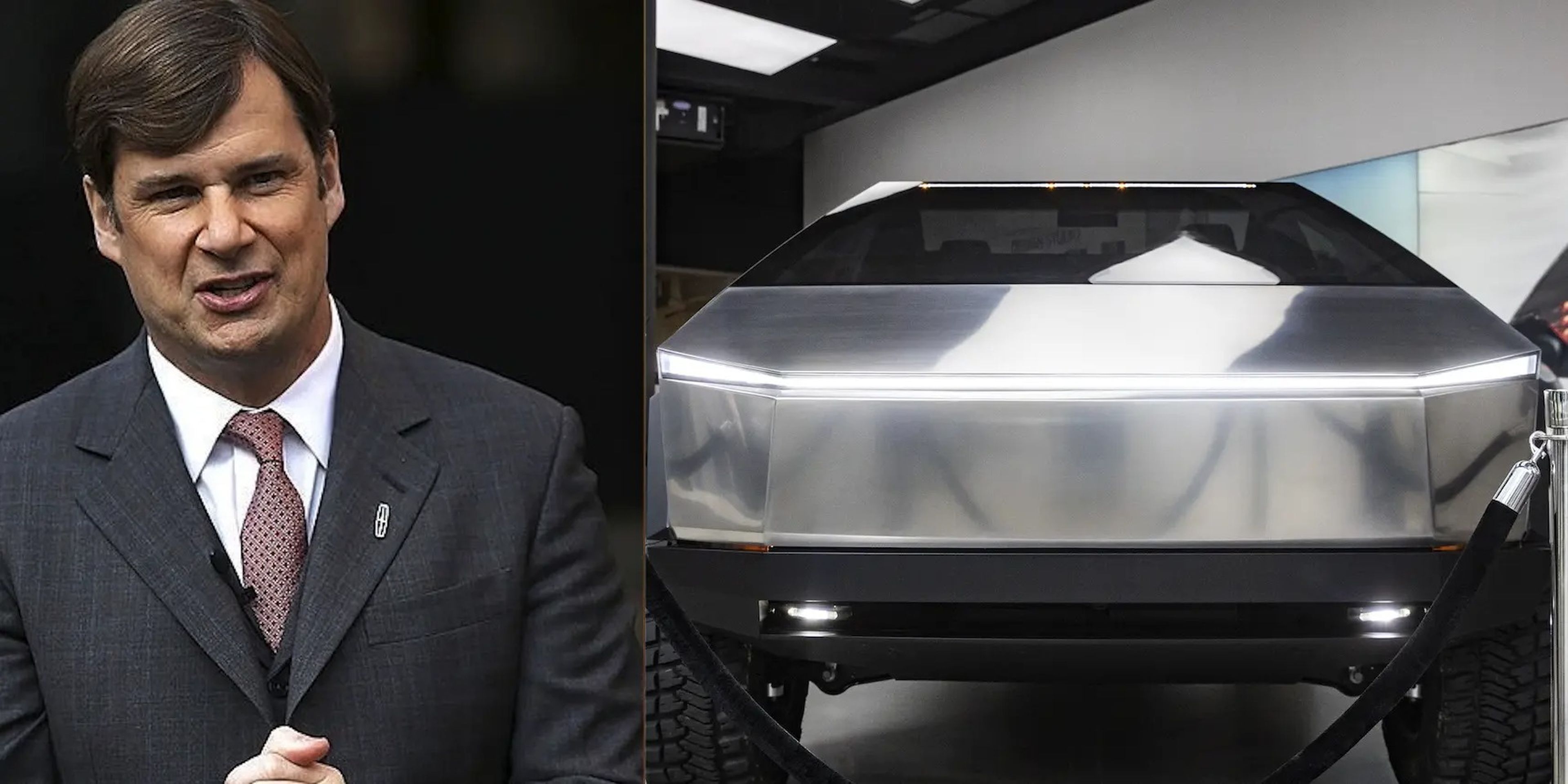 El CEO de Ford afirma que la empresa no se siente amenazada por el Cybertruck de Tesla.