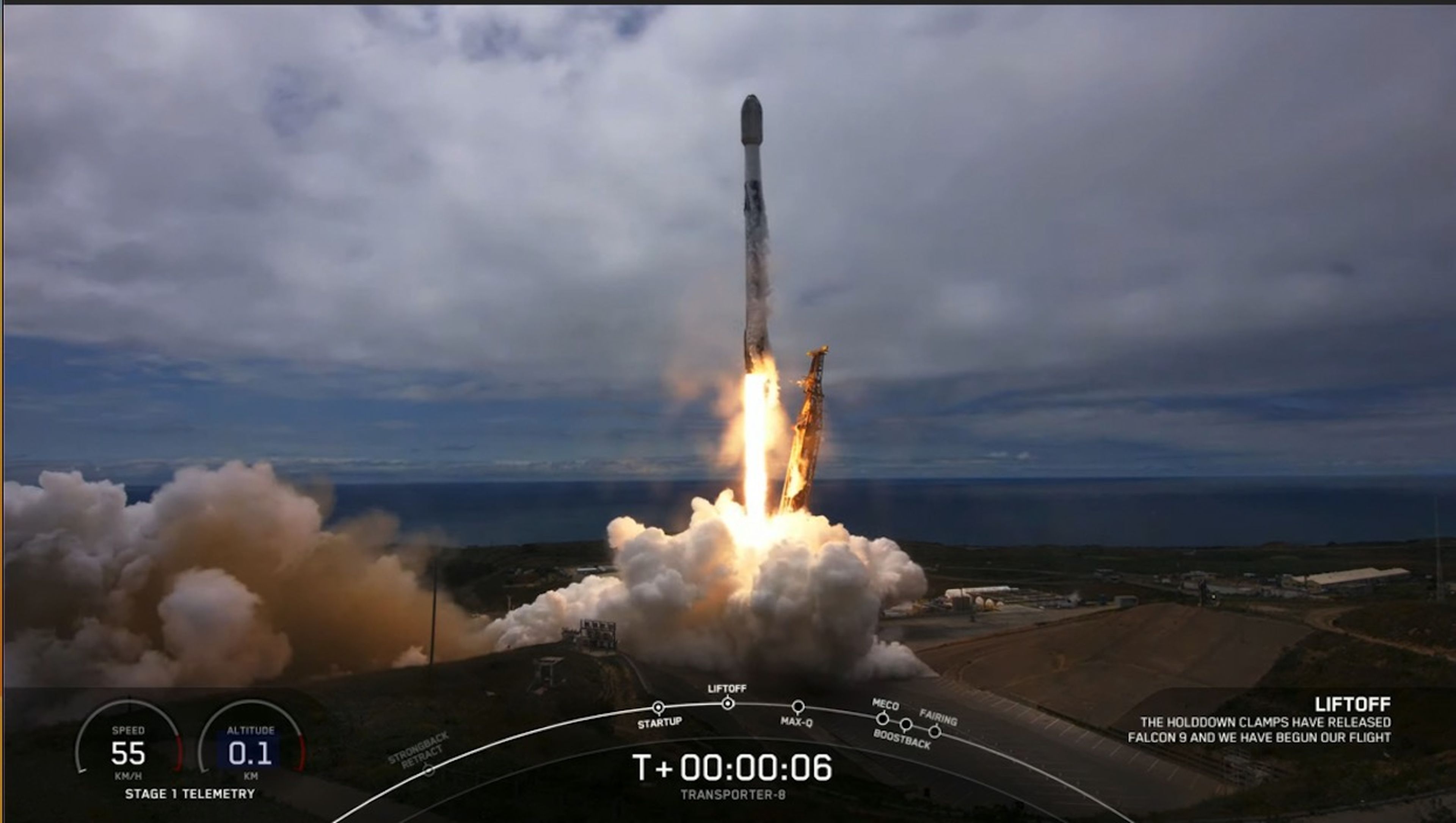 Foto de lanzamiento Falcon 9