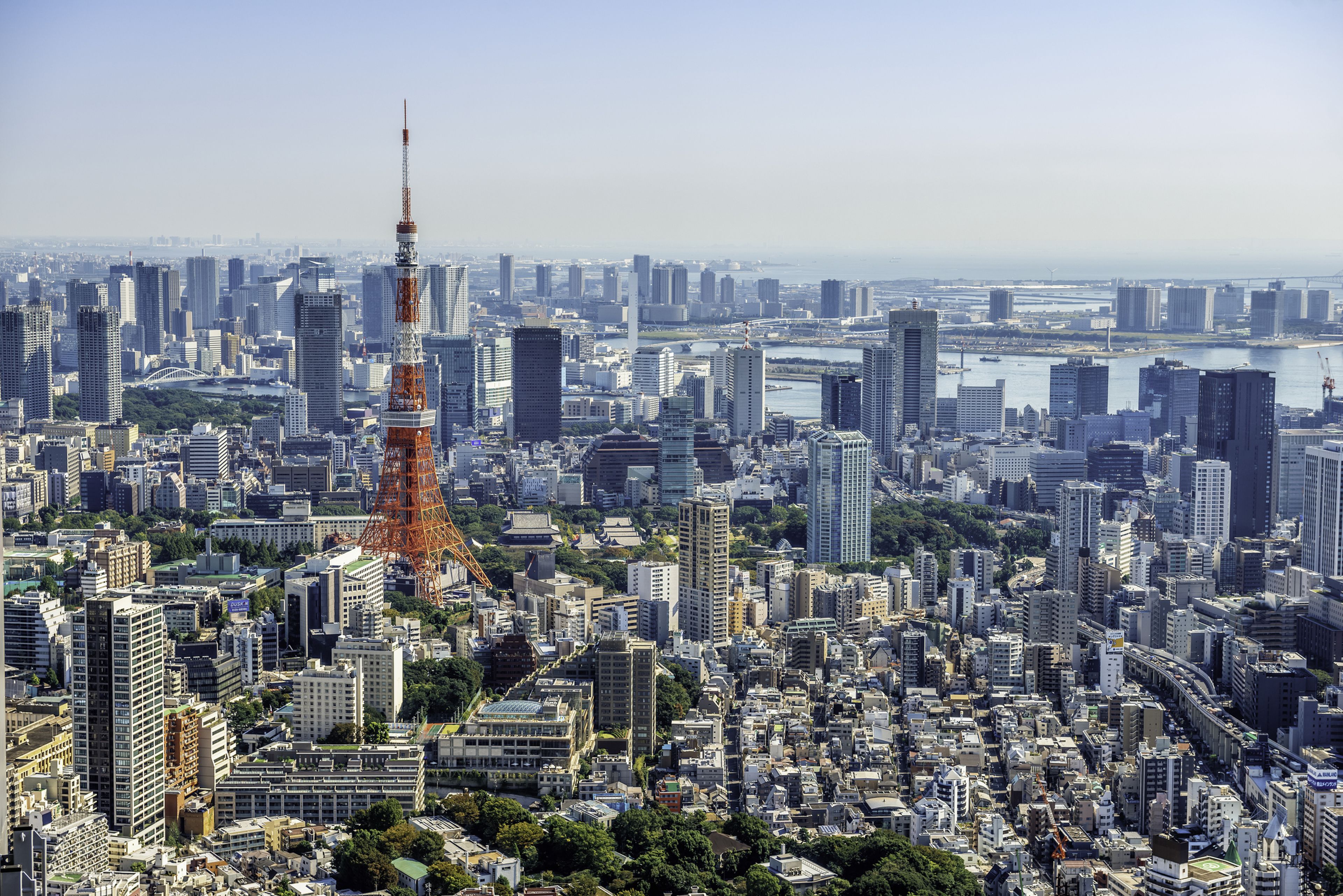 Imagen aérea de Tokio.