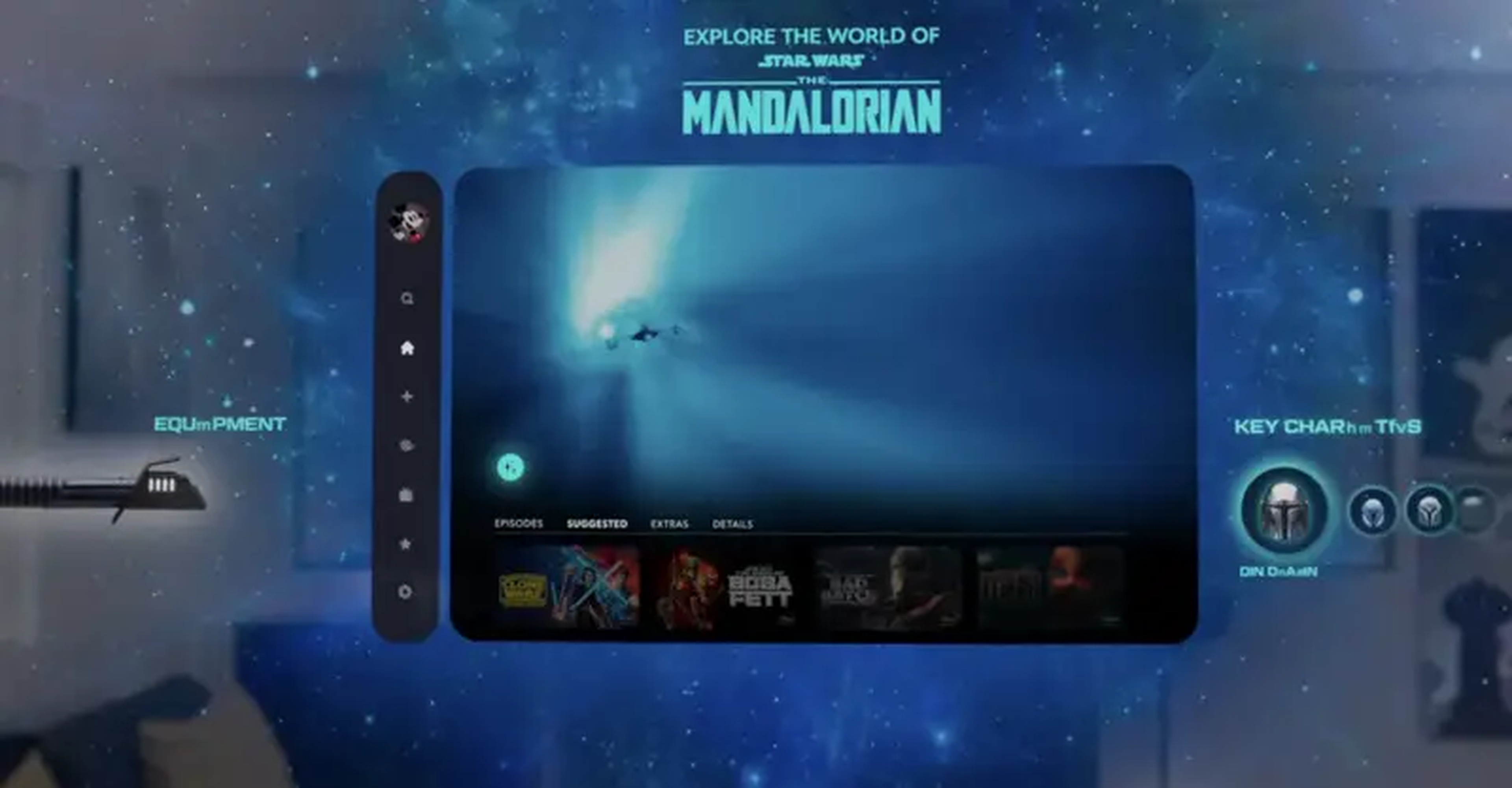 Demostración de cómo se vería 'Mandalorian' en las Apple Vision Pro.