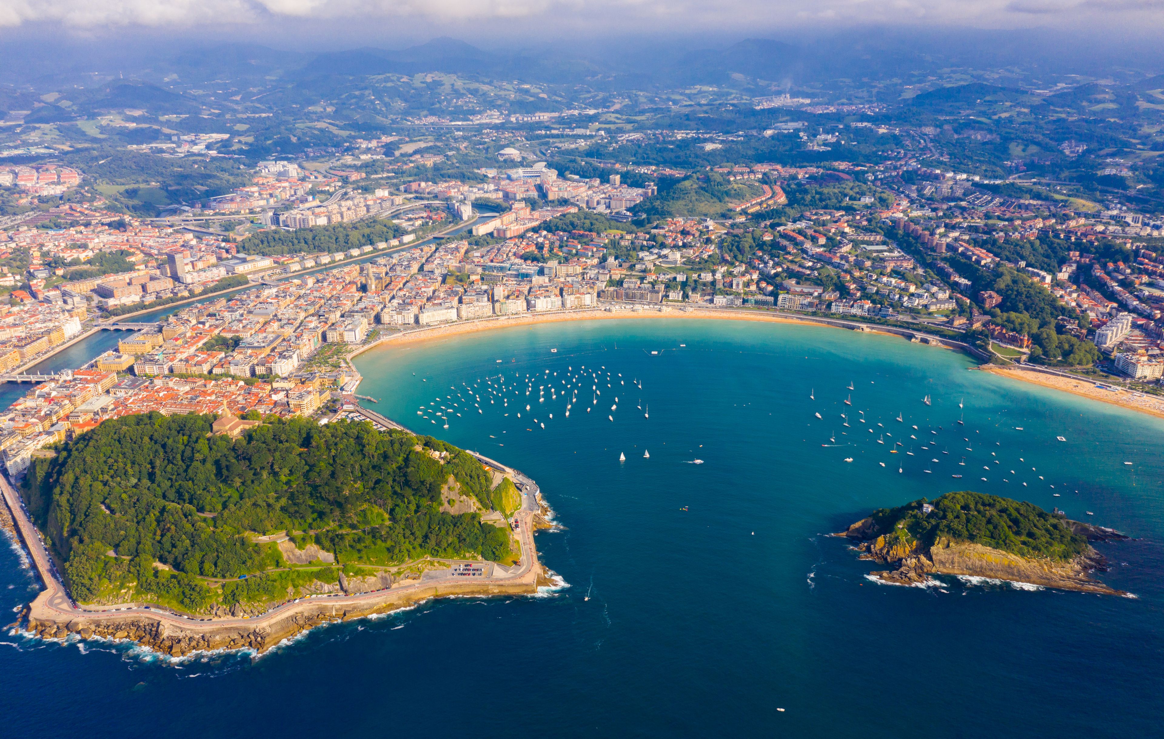 Playa de la Concha en San Sebastian