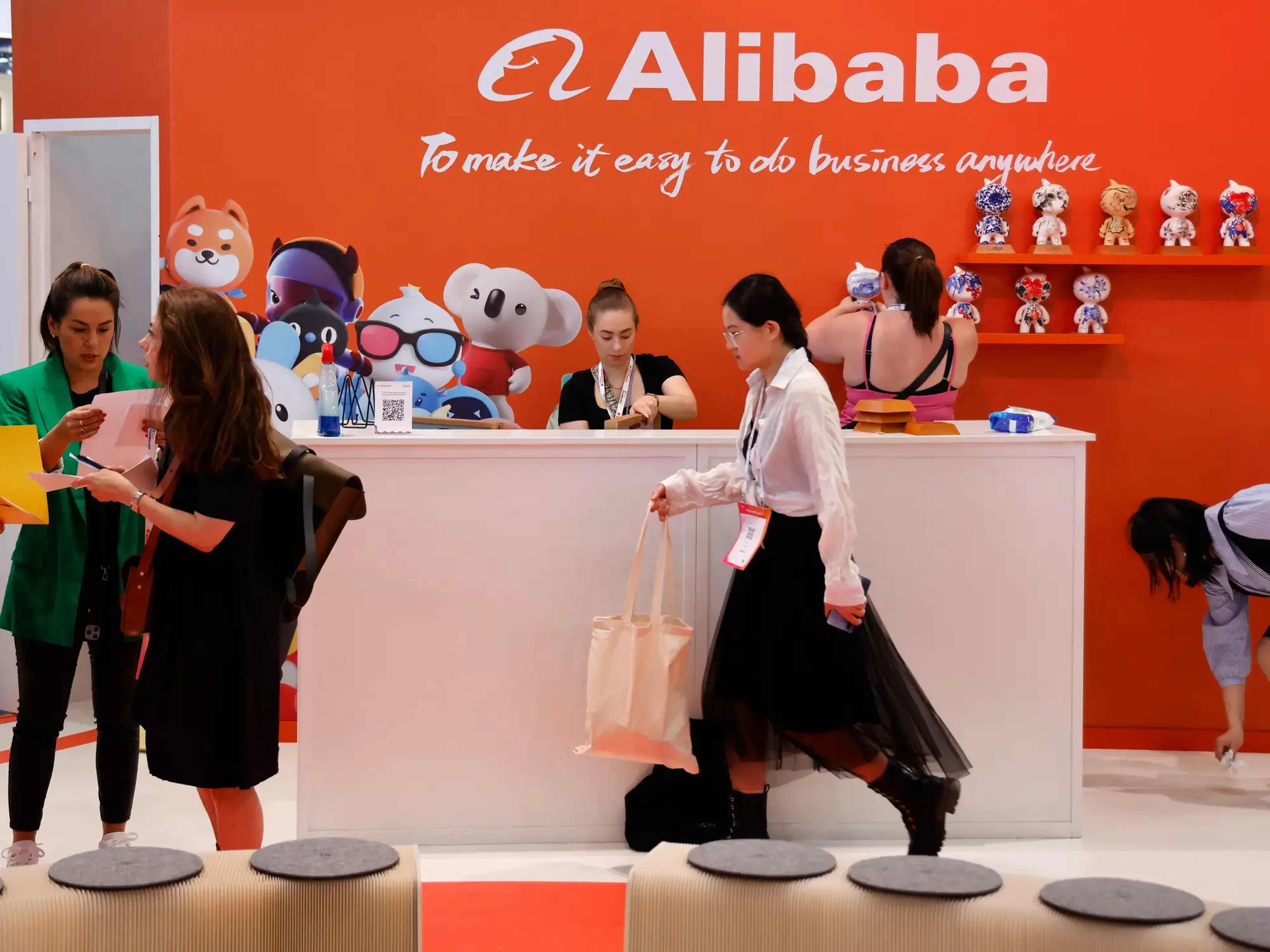 Un puesto de Alibaba