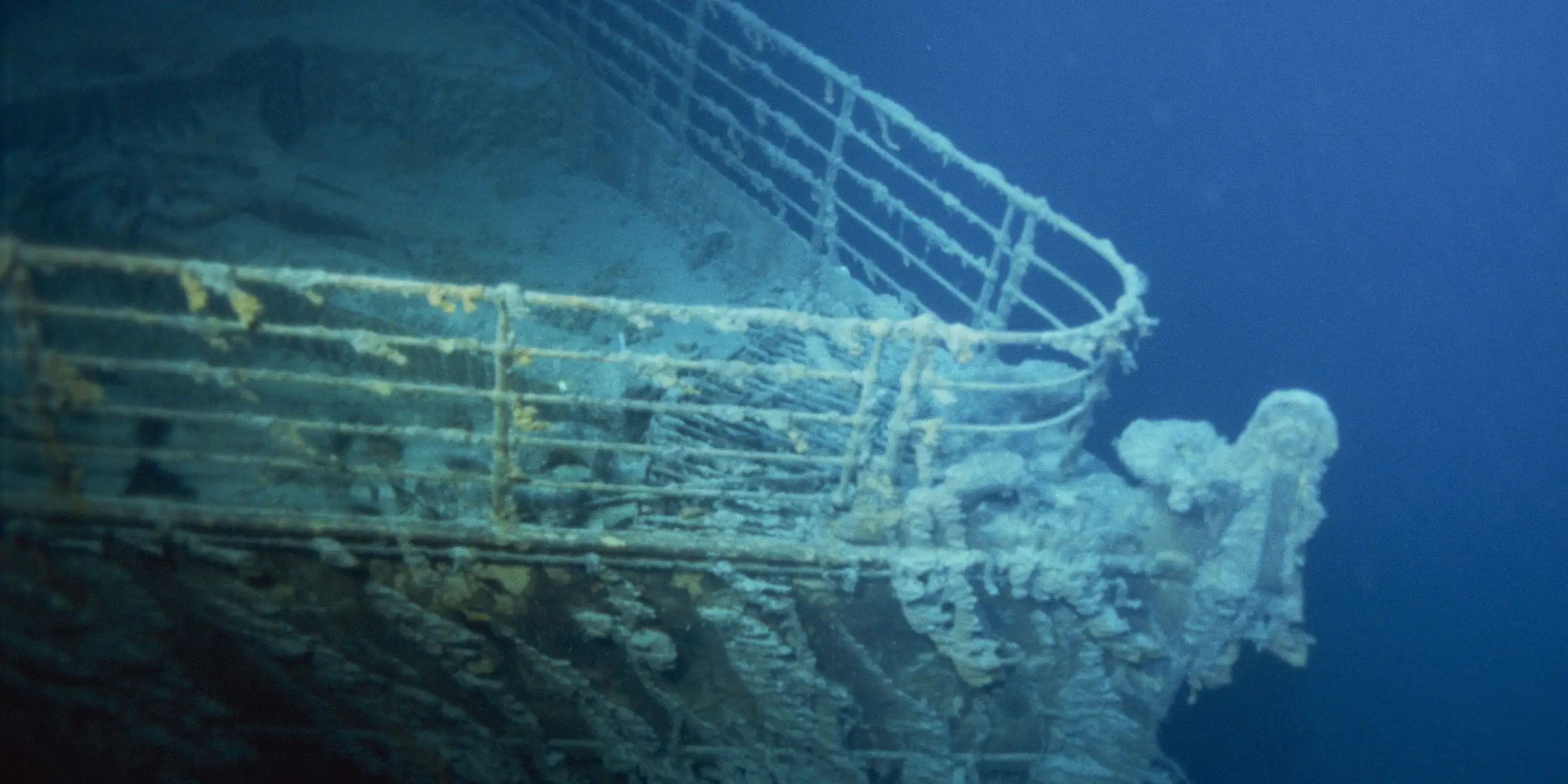 El naufragio del Titanic en 1996.