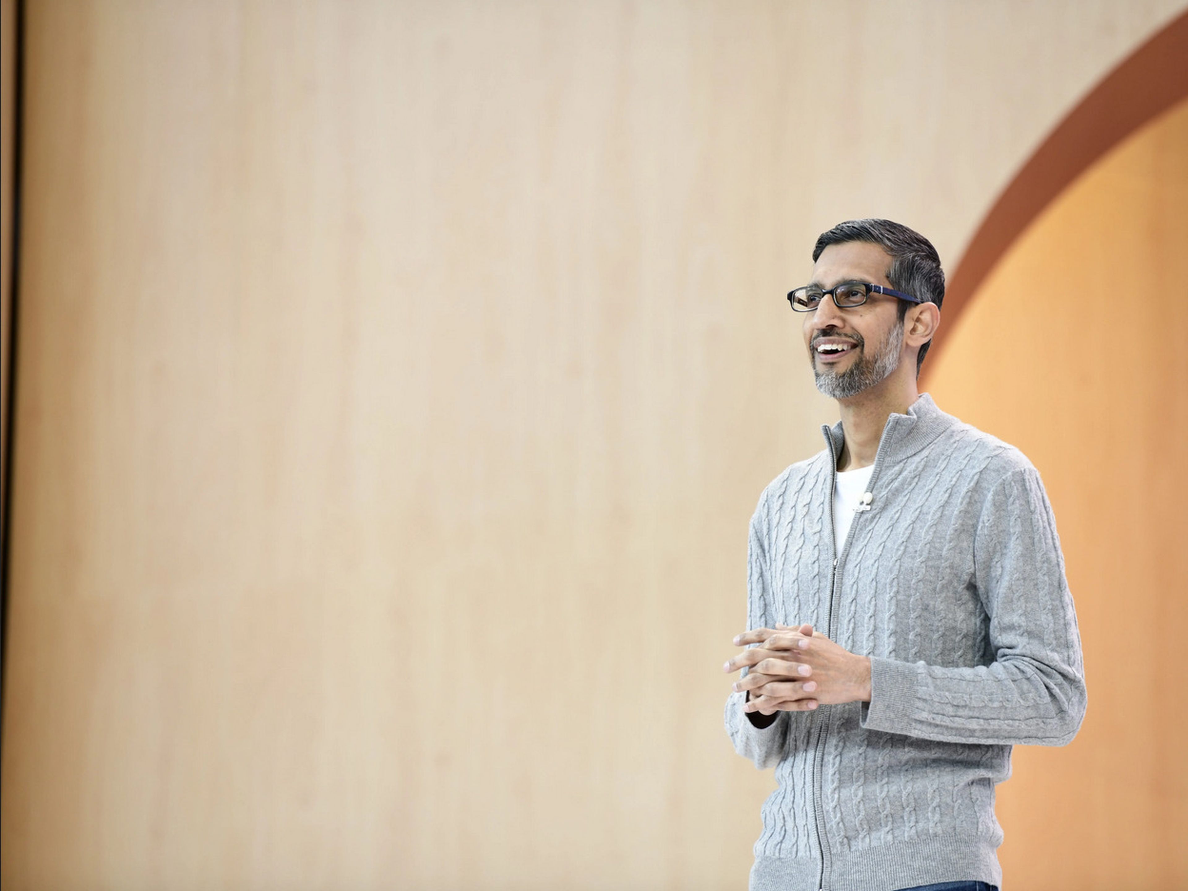Sundar Pichai, CEO de Google, durante Google I/O en Mountain View, California (Estados Unidos), el 10 de mayo de 2023.