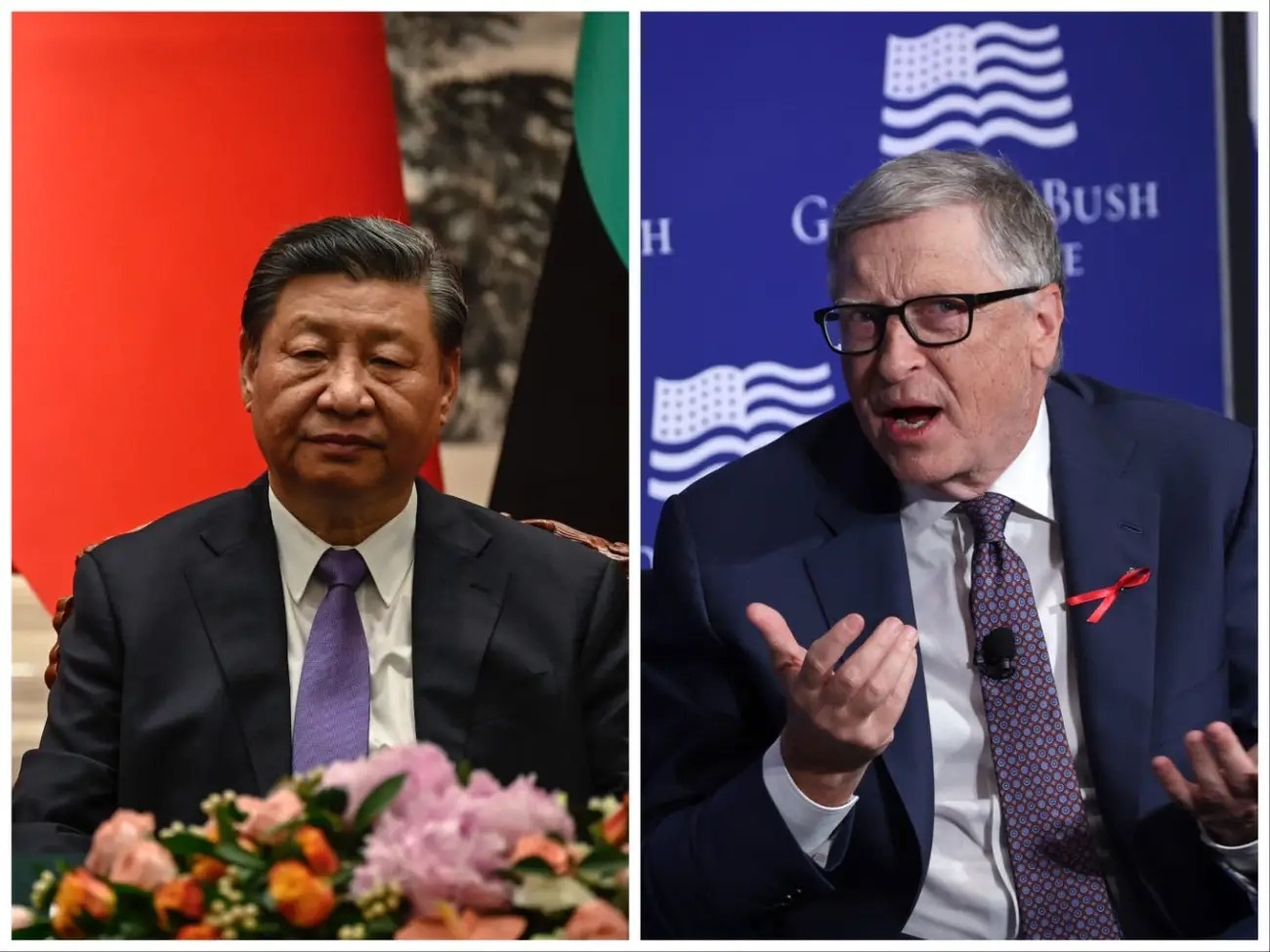 Xi Jinping y Bill Gates.