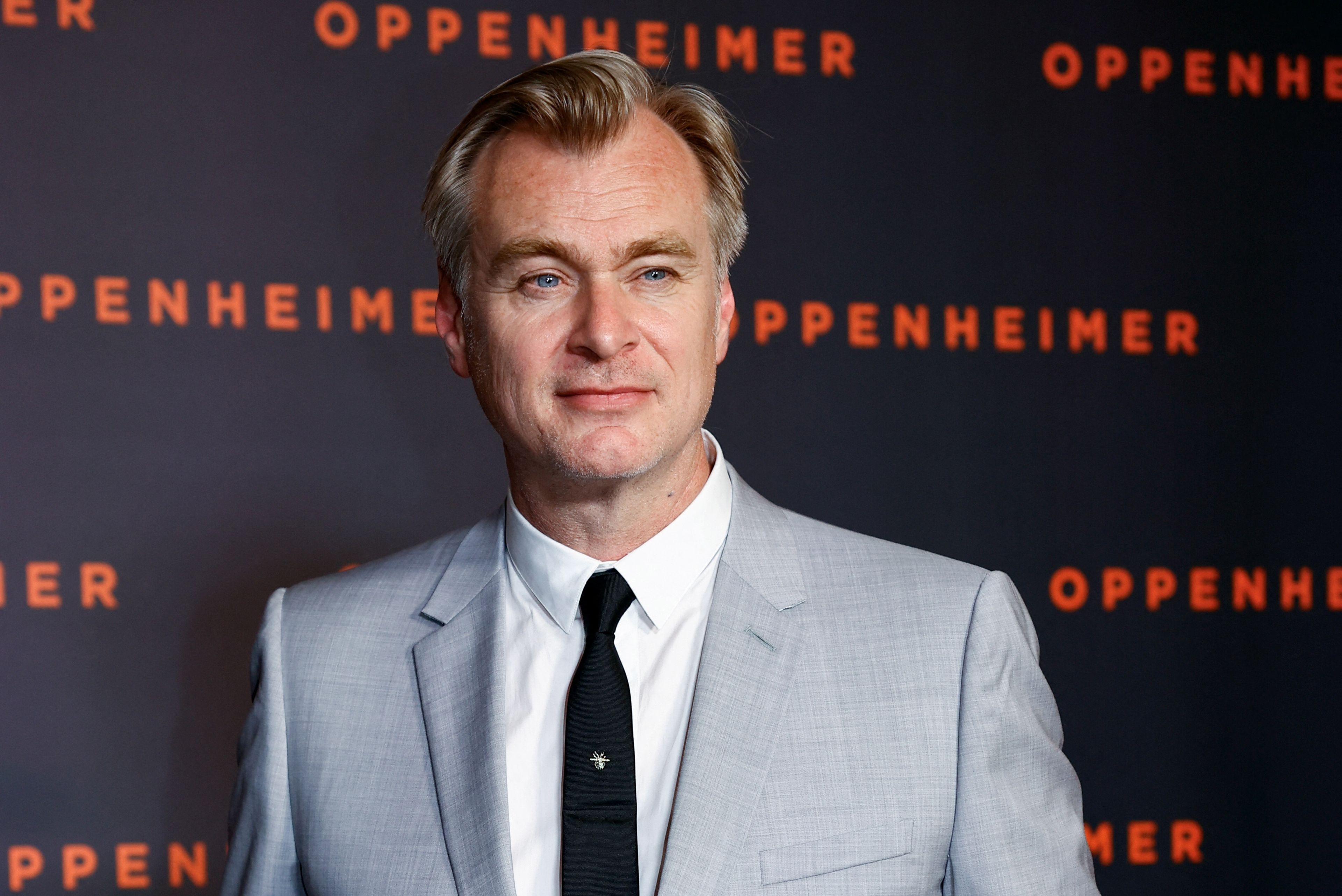 Christopher Nolan, durante el preestreno de 'Oppenheimer' en París.