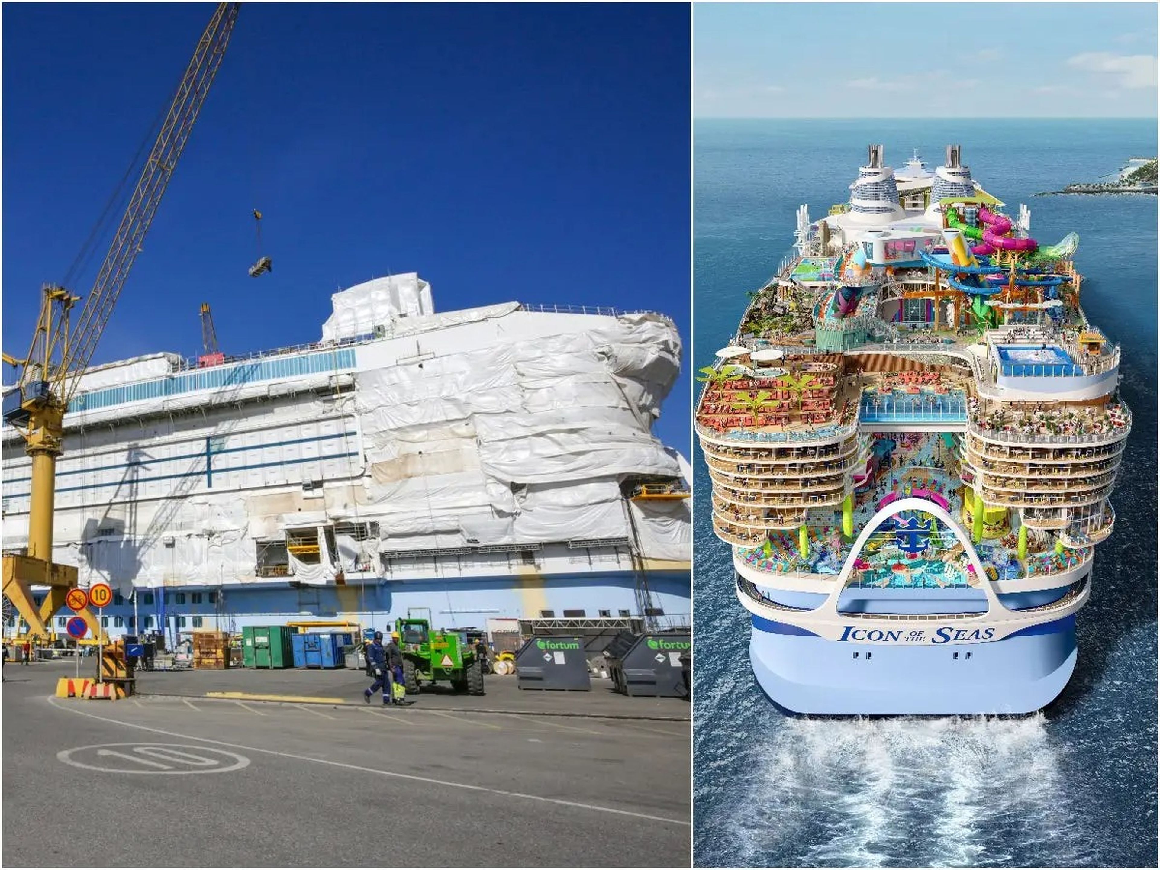 En enero de 2024, el Icon of the Seas zarpará como el mayor crucero del mundo.