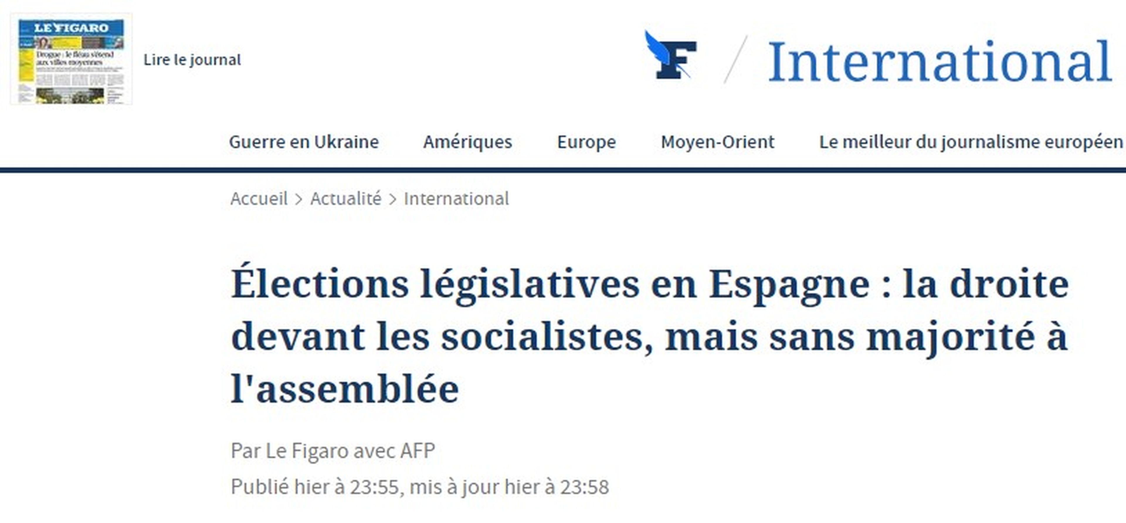 Le Figaro, elecciones 23J
