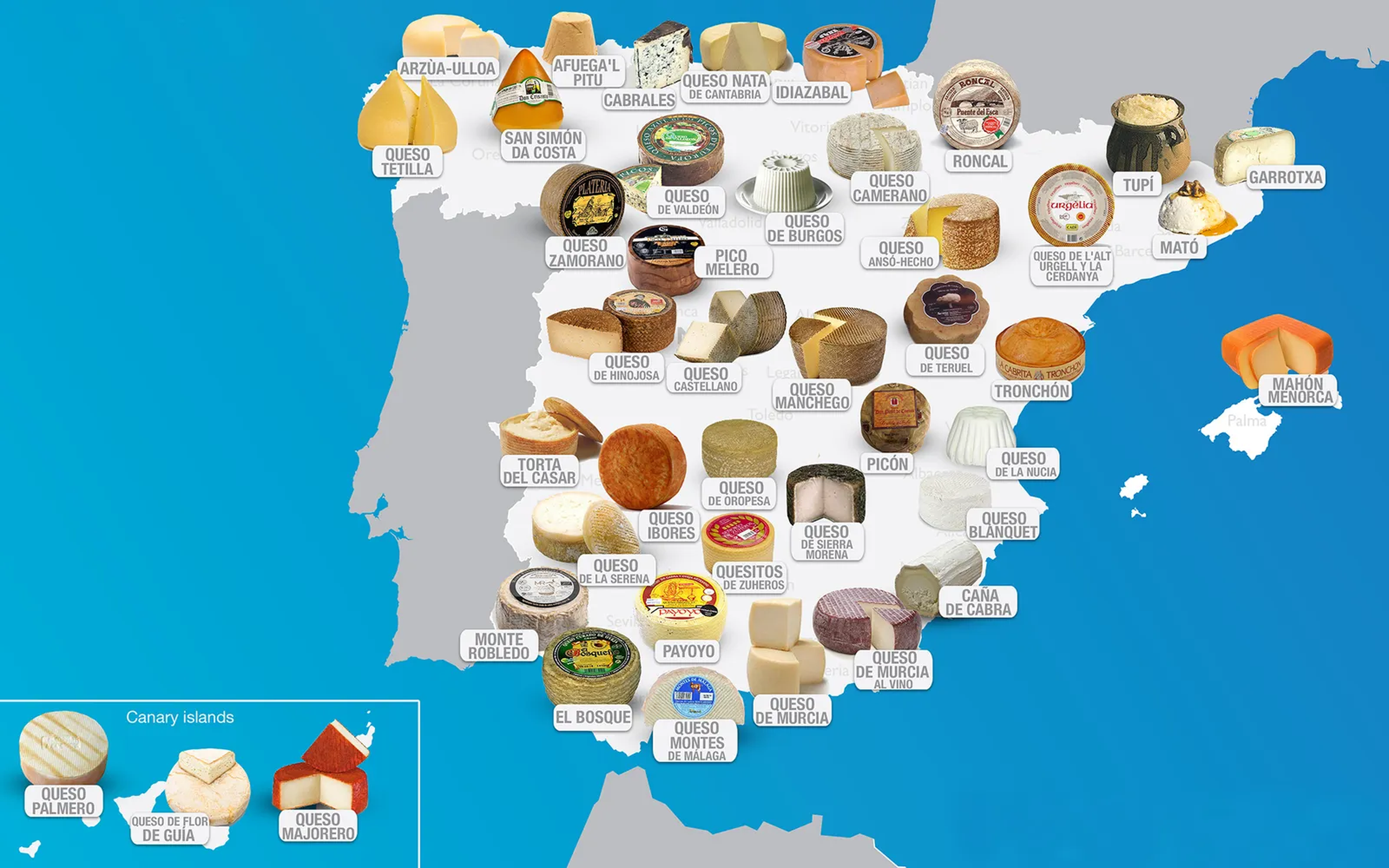 Mapa quesos España