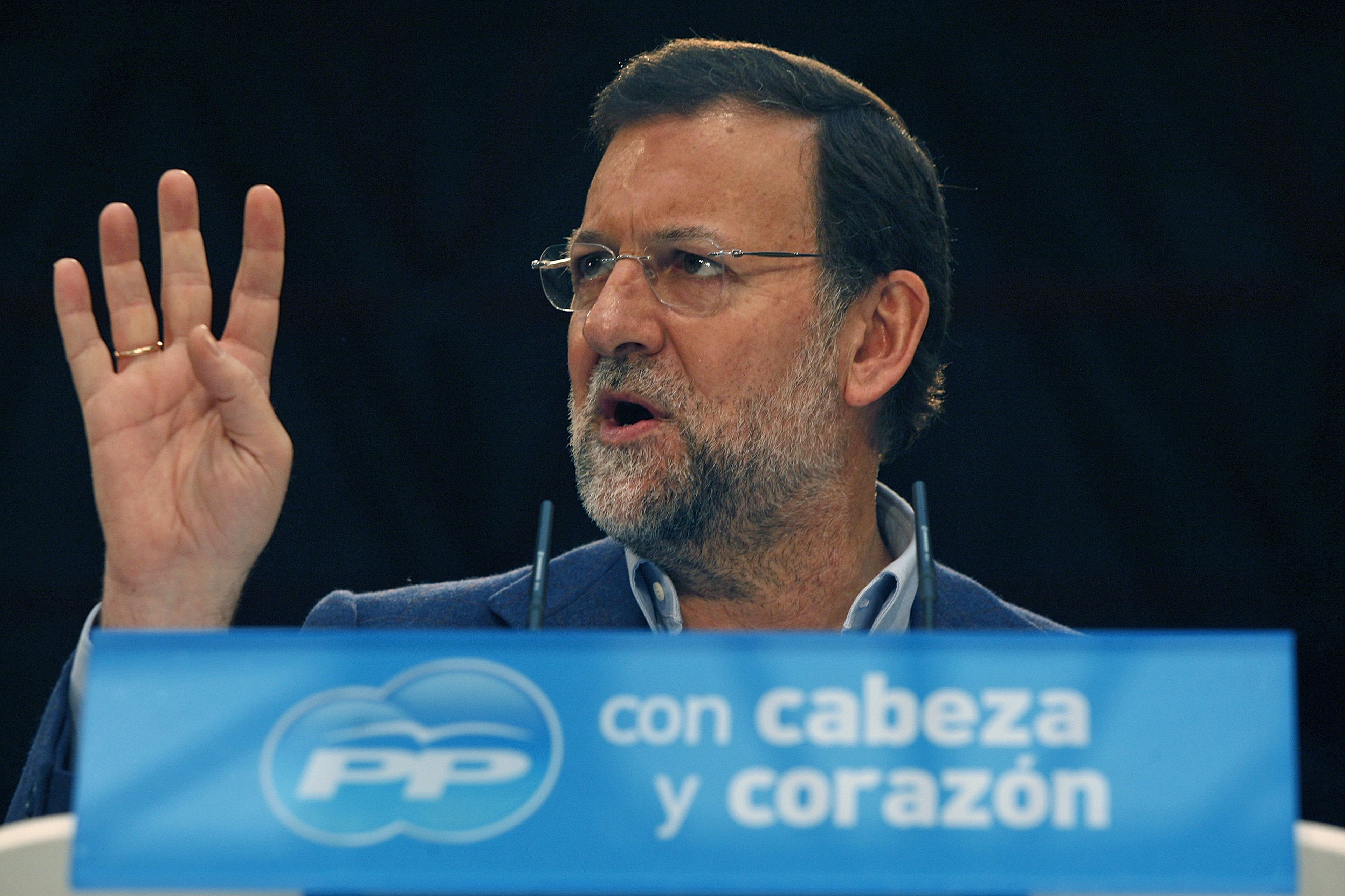 Mariano Rajoy, durante la campaña electoral de 2008.