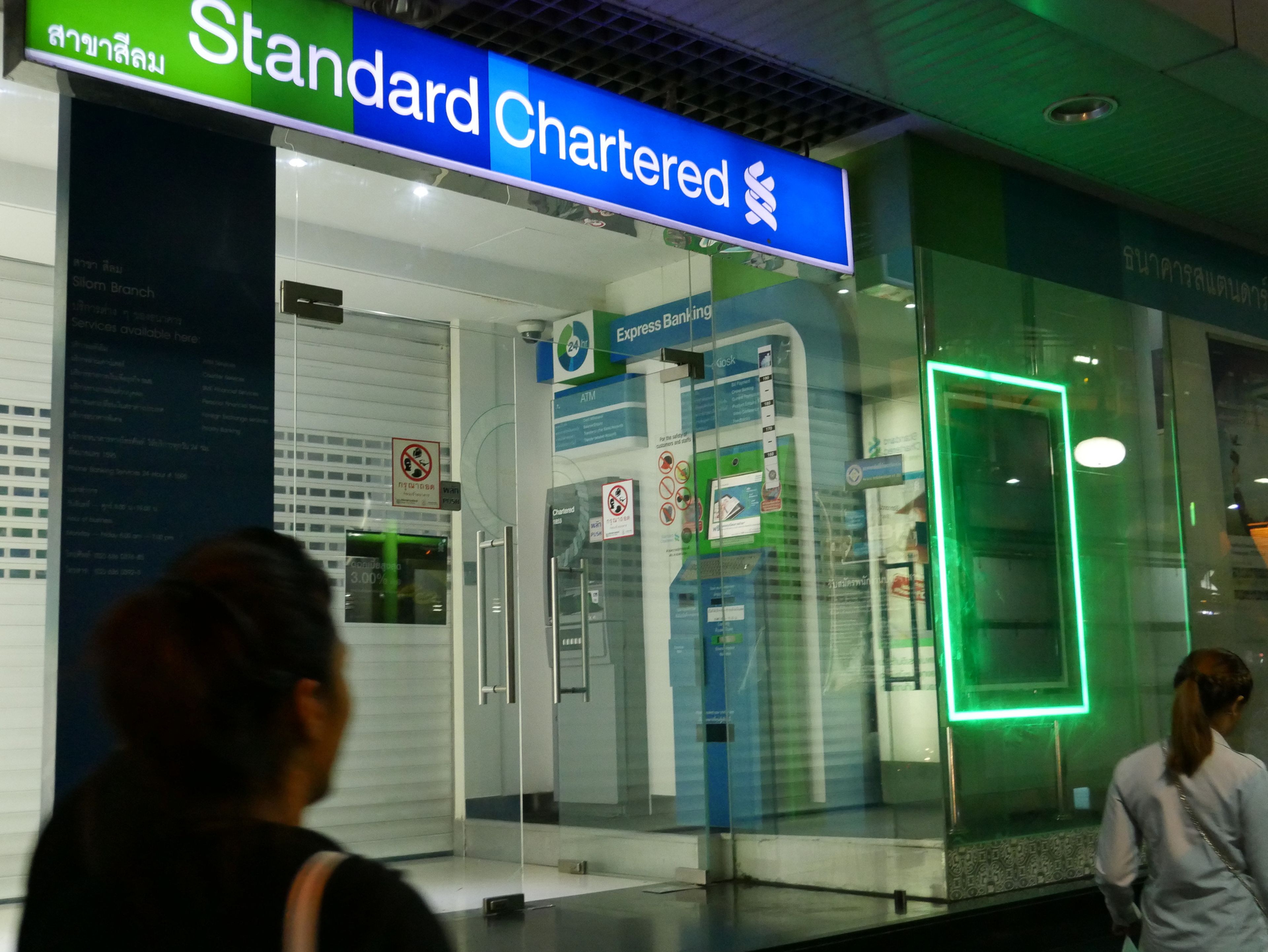Una oficina de Standard Chartered en Tailandia. 