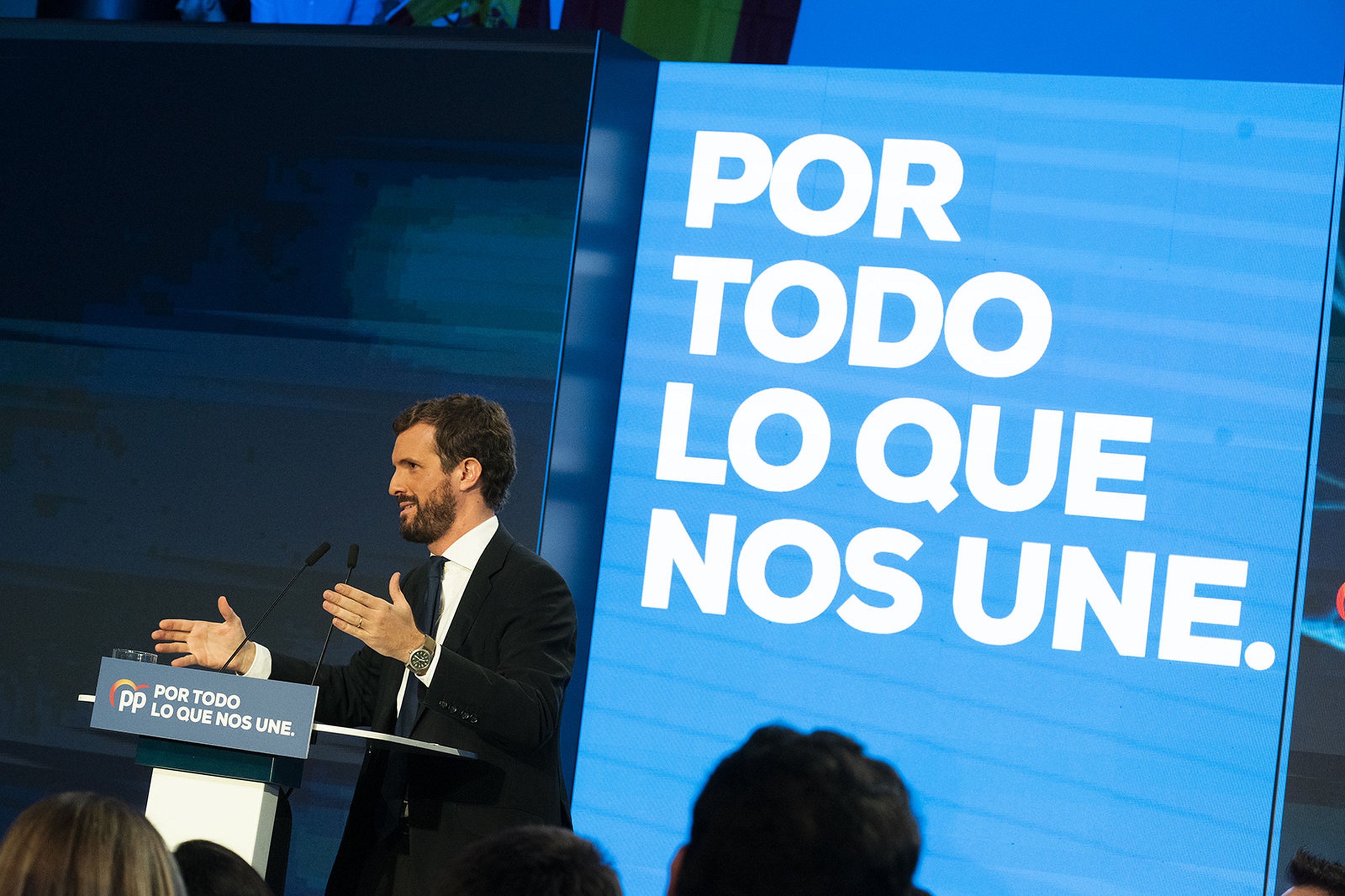 Pablo Casado, en la campaña del PP para el 10N de 2019.