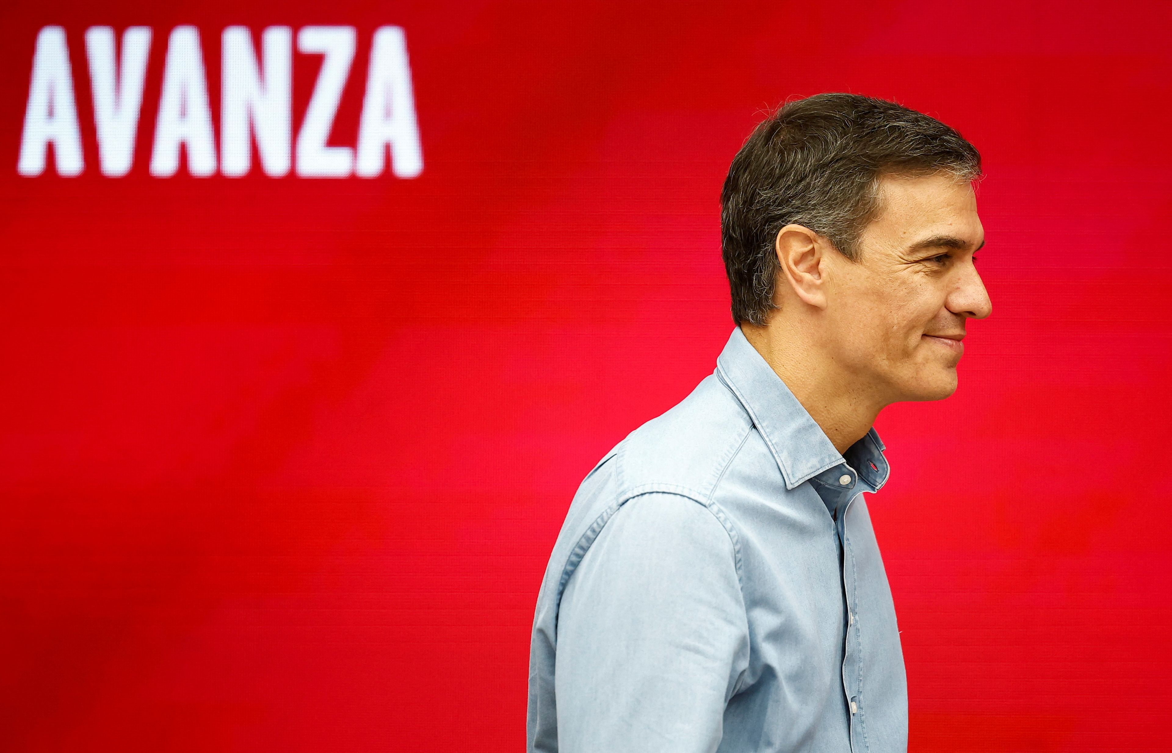 Pedro Sánchez en la reunión de la Ejecutiva Federal del PSOE tras el 23J.