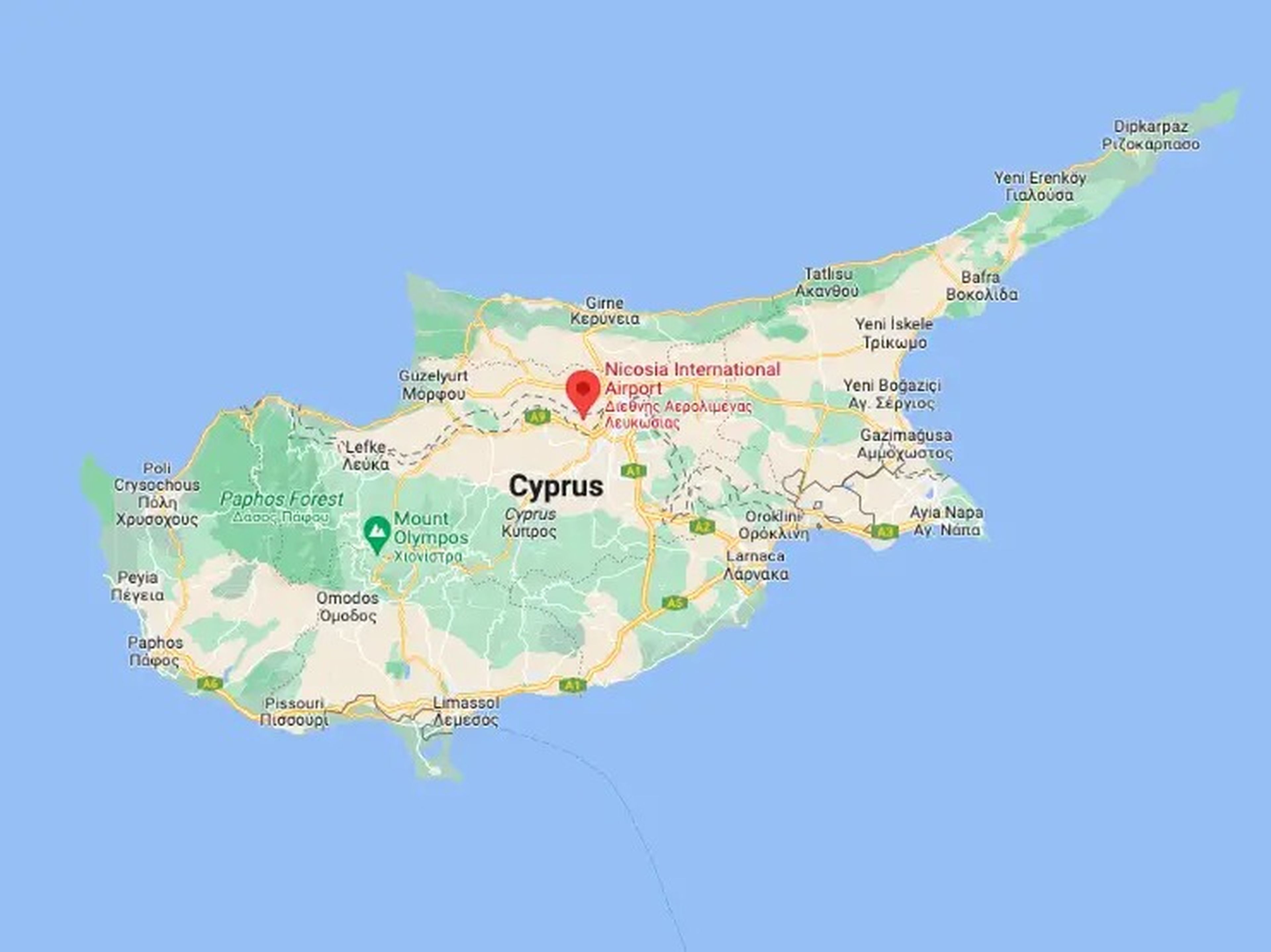 Nicosia, la capital de Chipre, se encuentra en la zona de seguridad de la ONU que existe en la isla desde 1974.