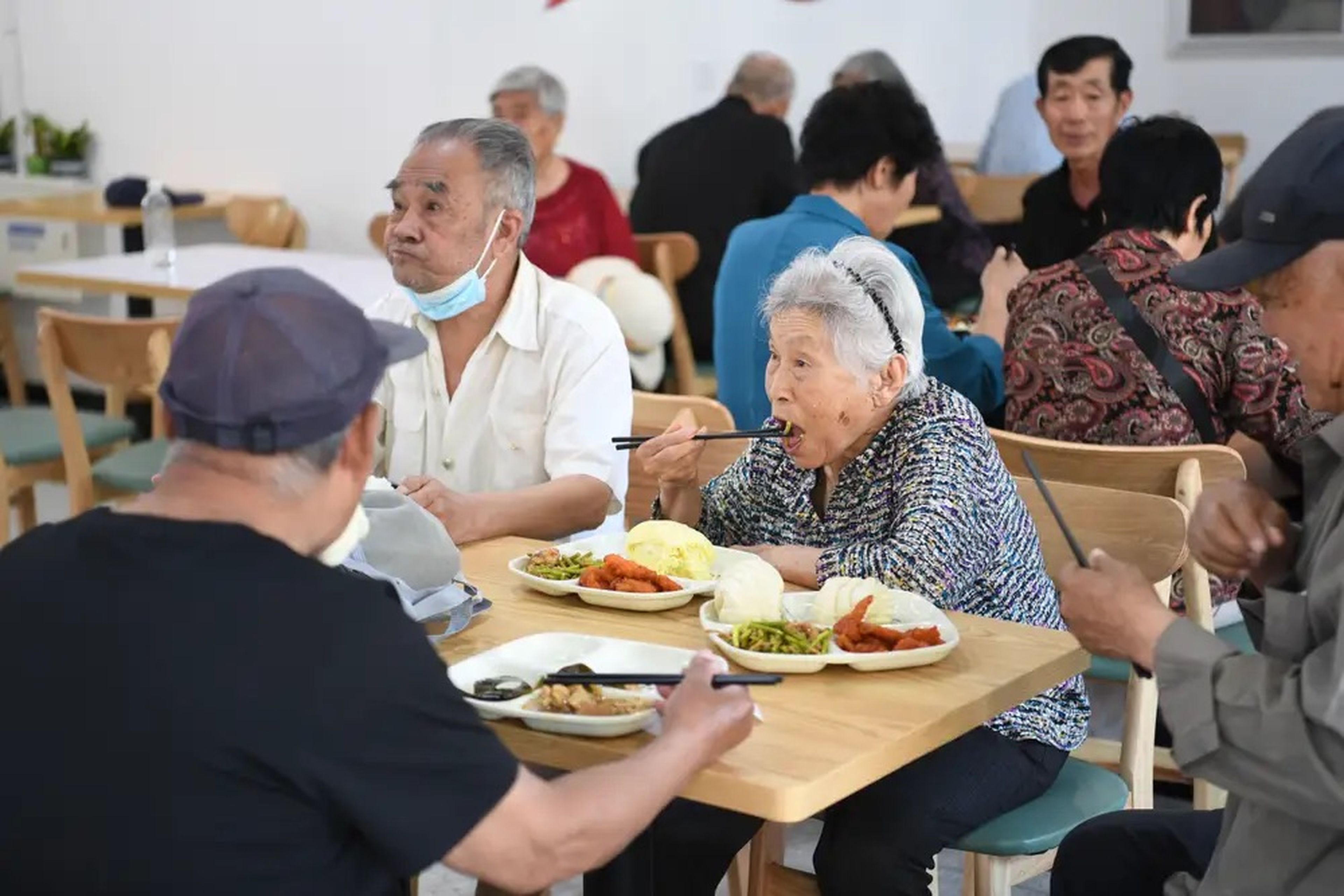 Ancianos en China.