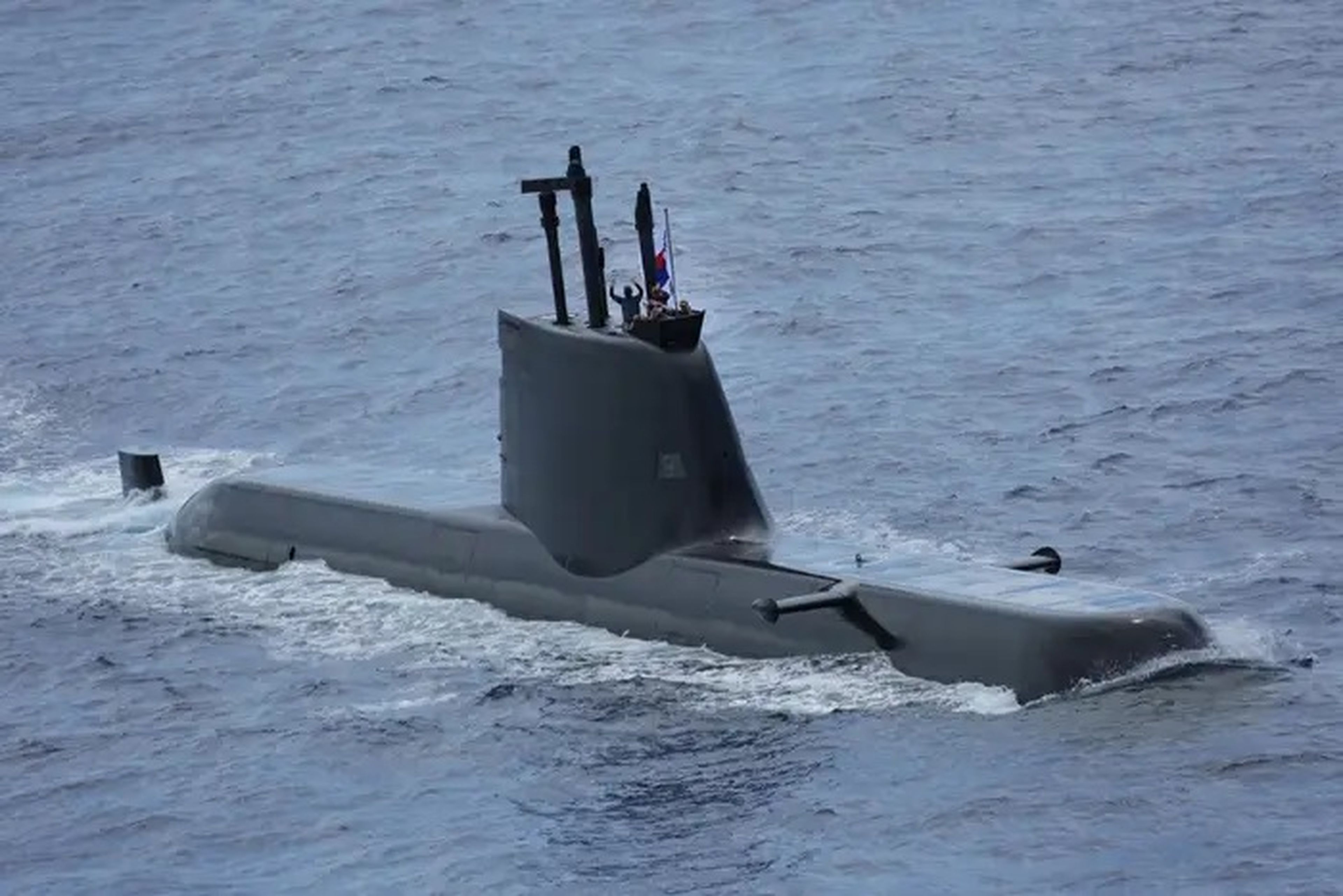 Submarino surcoreano ROKS Shin Dol-seok, en julio de 2022.