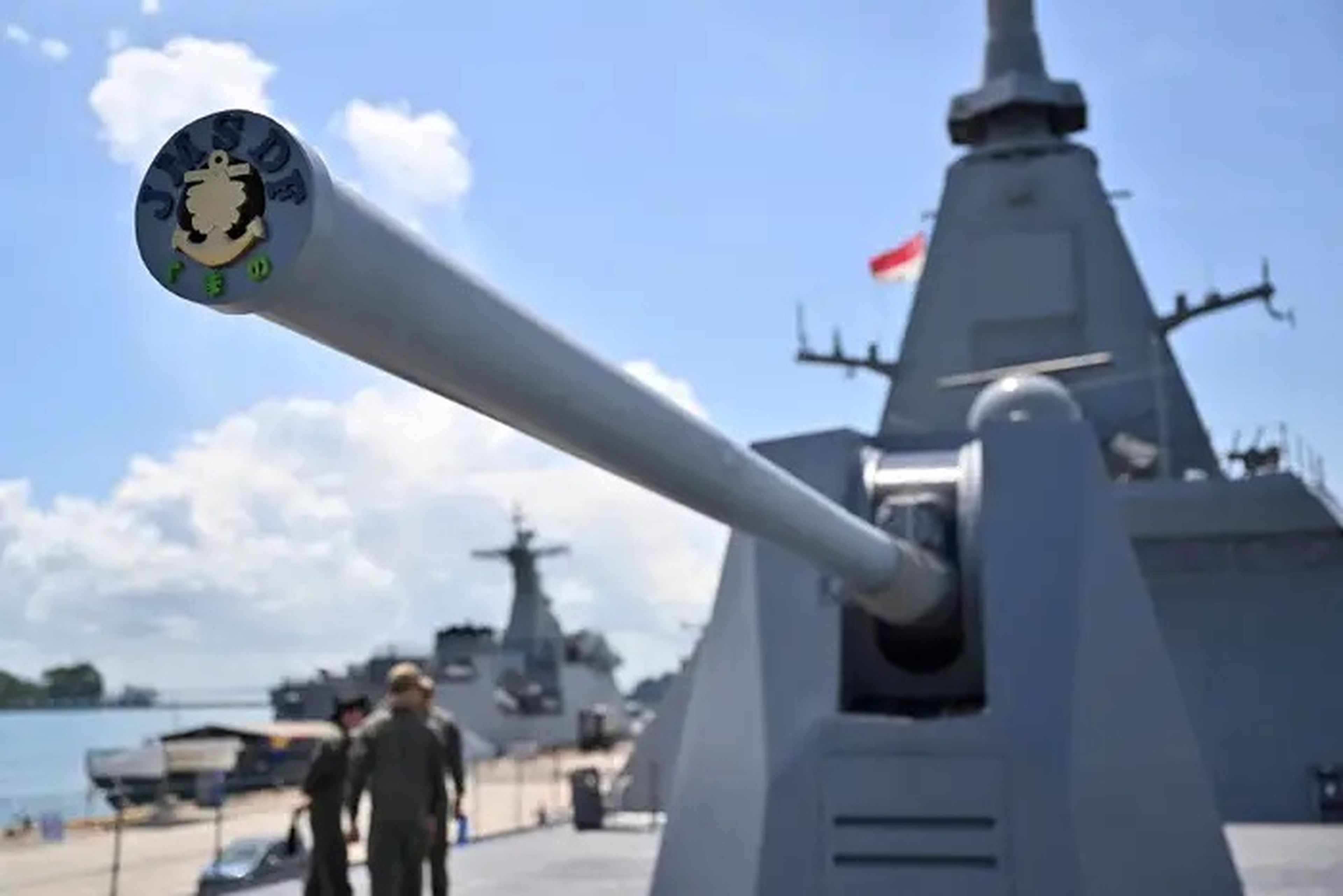 JS Kumano de la Fuerza Marítima de Autodefensa de Japón, en mayo.