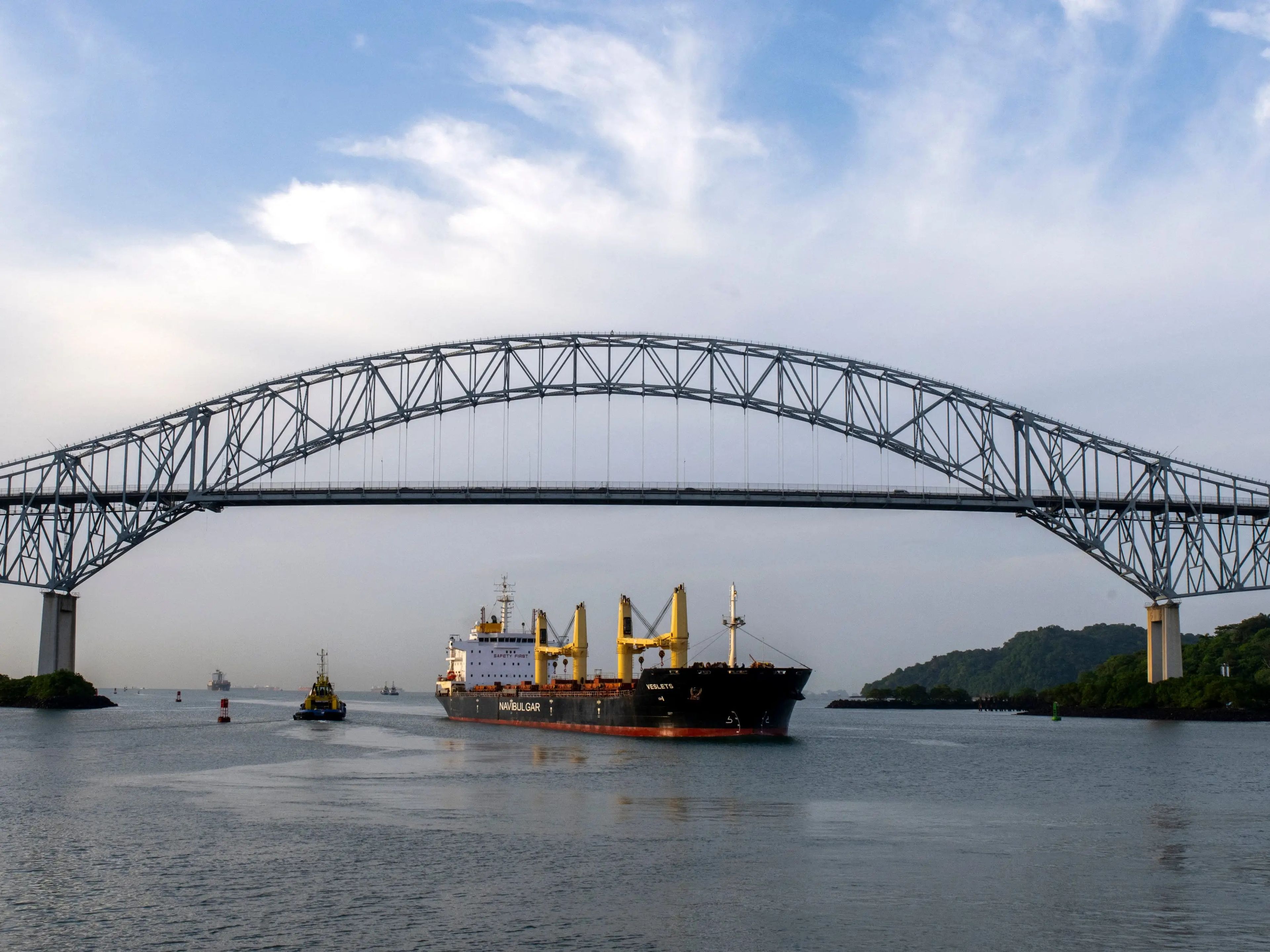 El Canal de Panamá es una importante ruta marítima. 