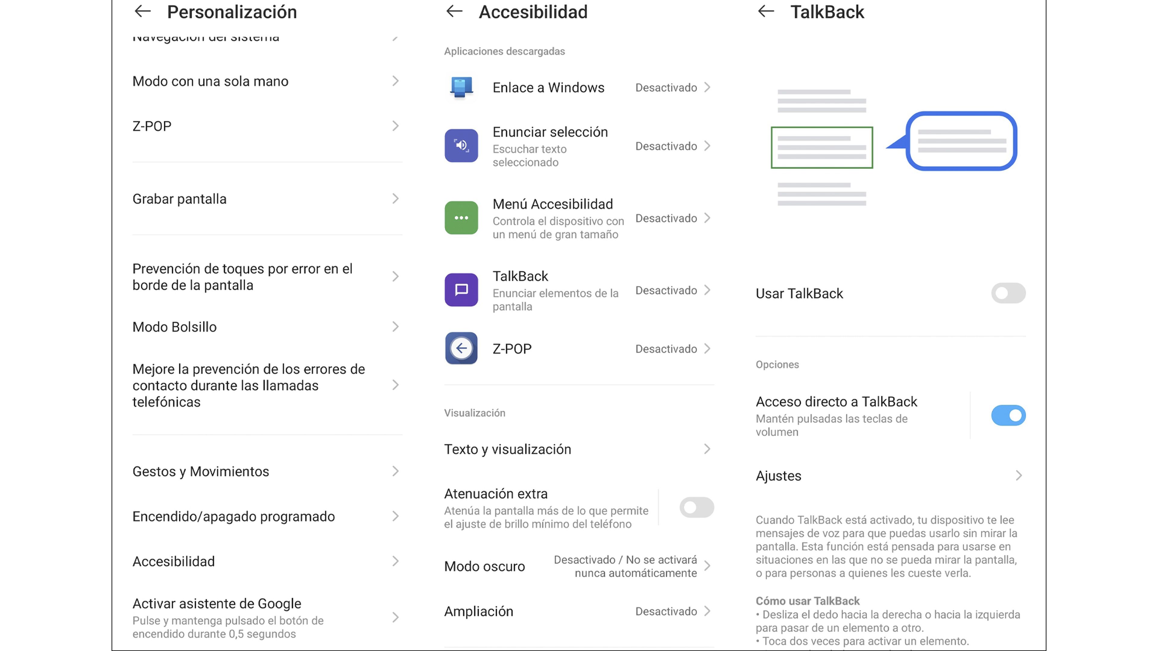 Cómo activar o desactivar TalkBack en Android