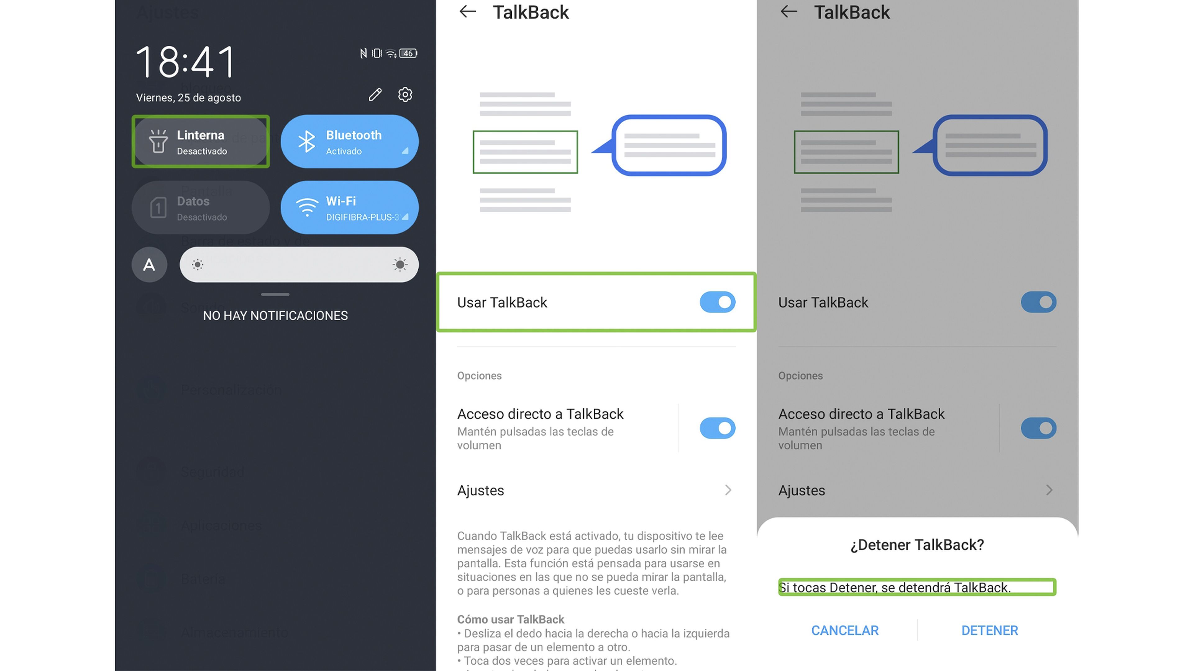 Cómo activar o desactivar TalkBack en Android