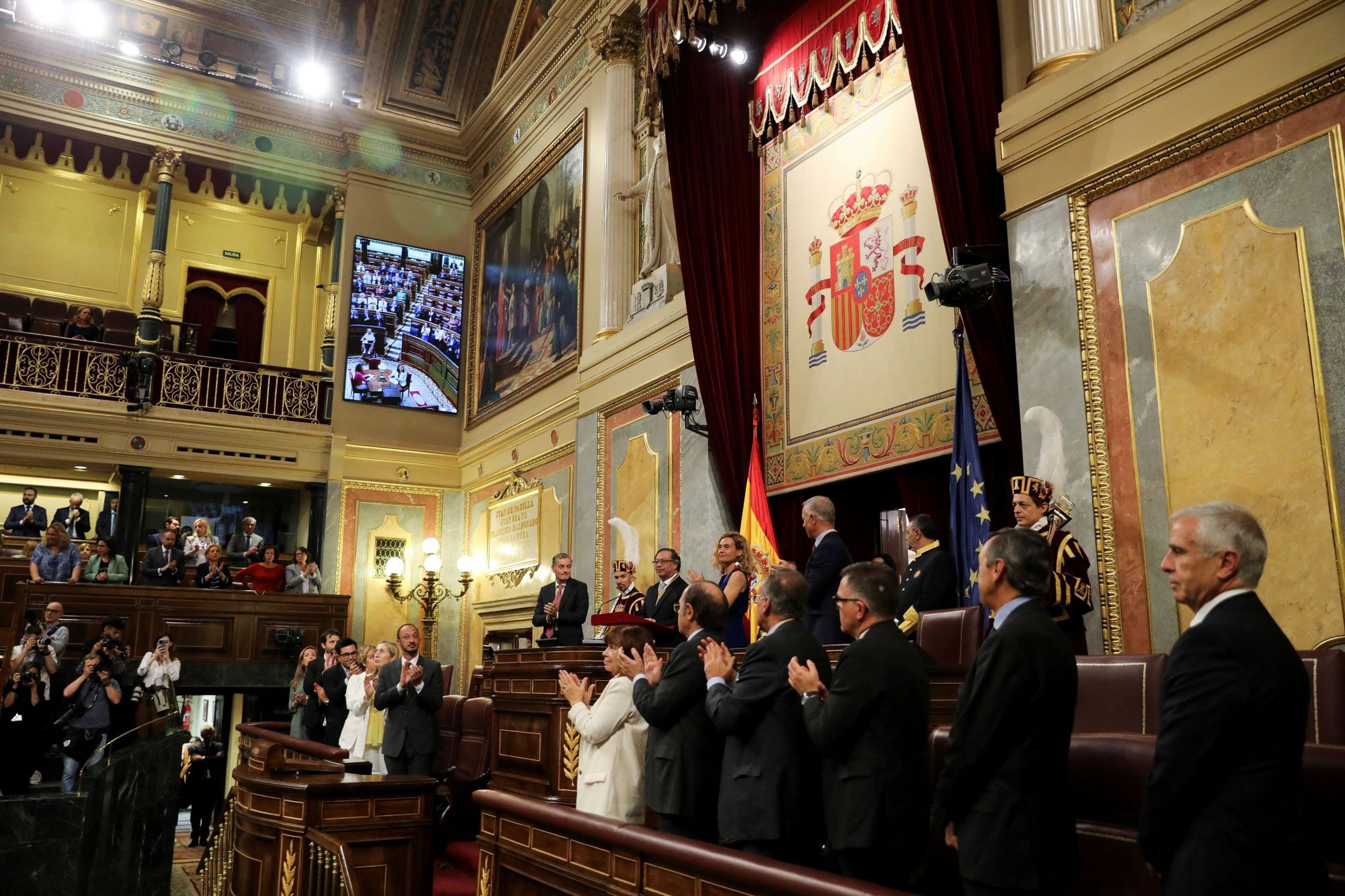 Congreso, visita del presidente de Colombia, Gustavo Pietro