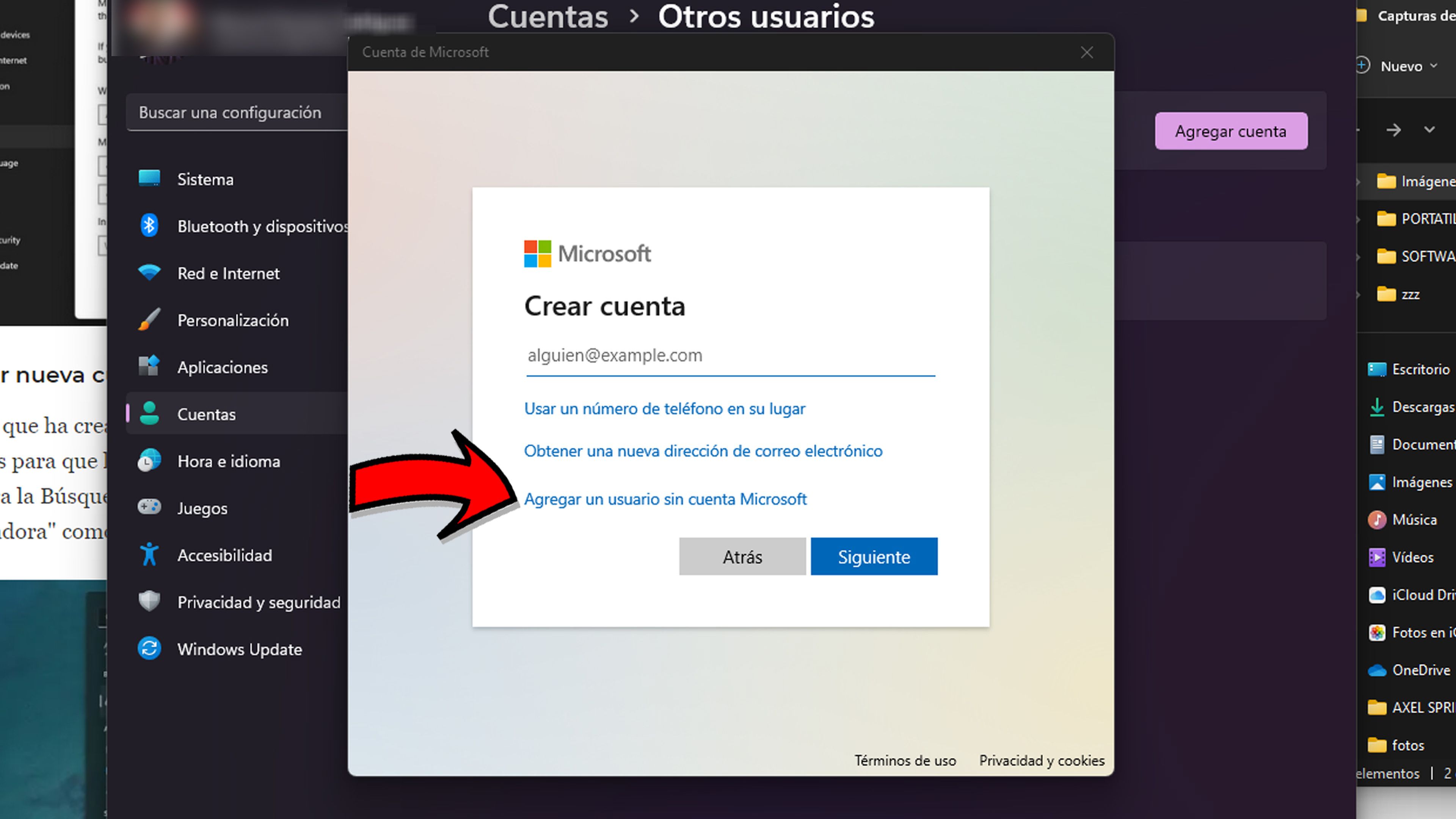 Crear una cuenta de invitado en Windows 11 usando la configuración