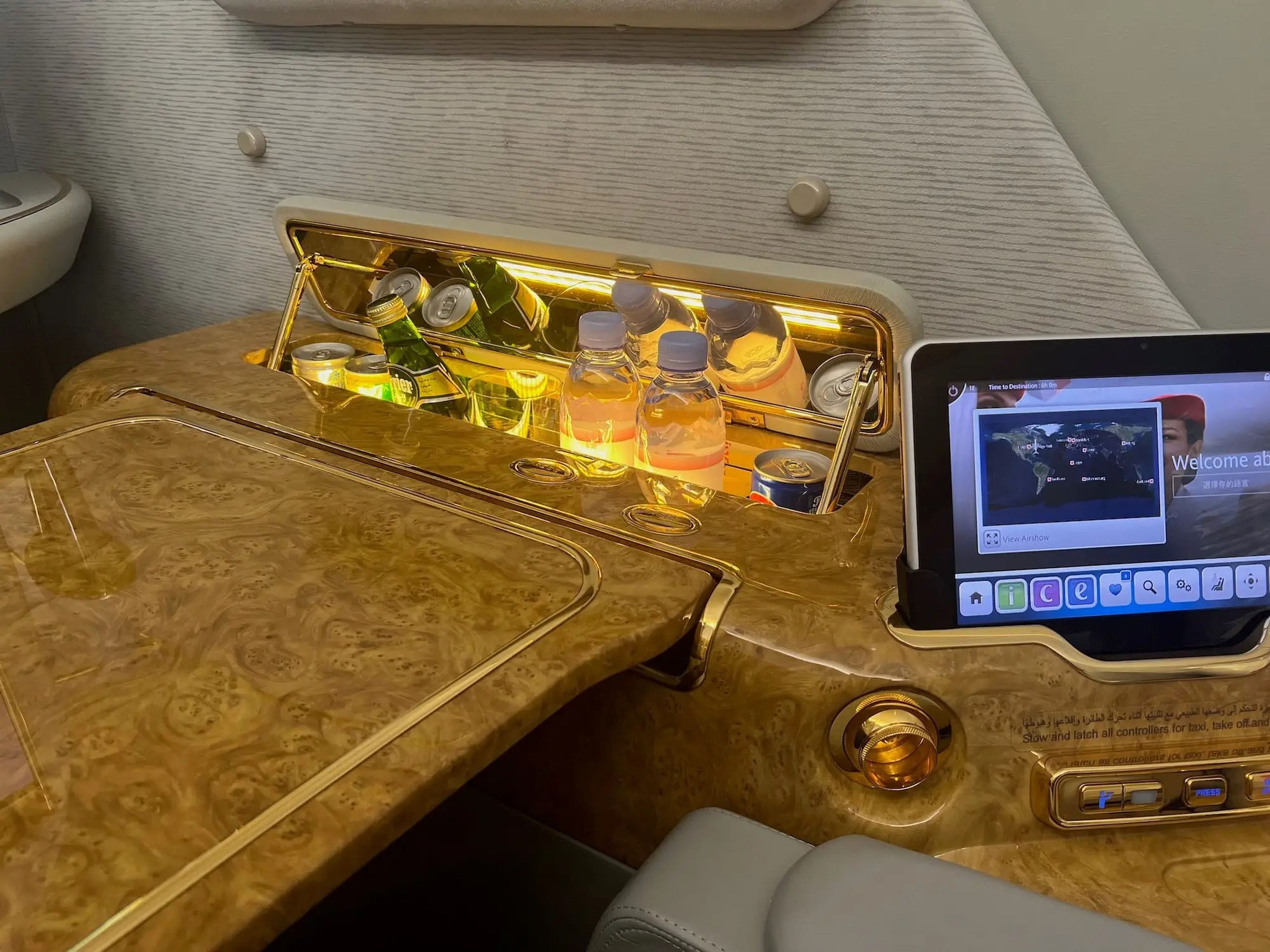 Emirates A380 first class suite.