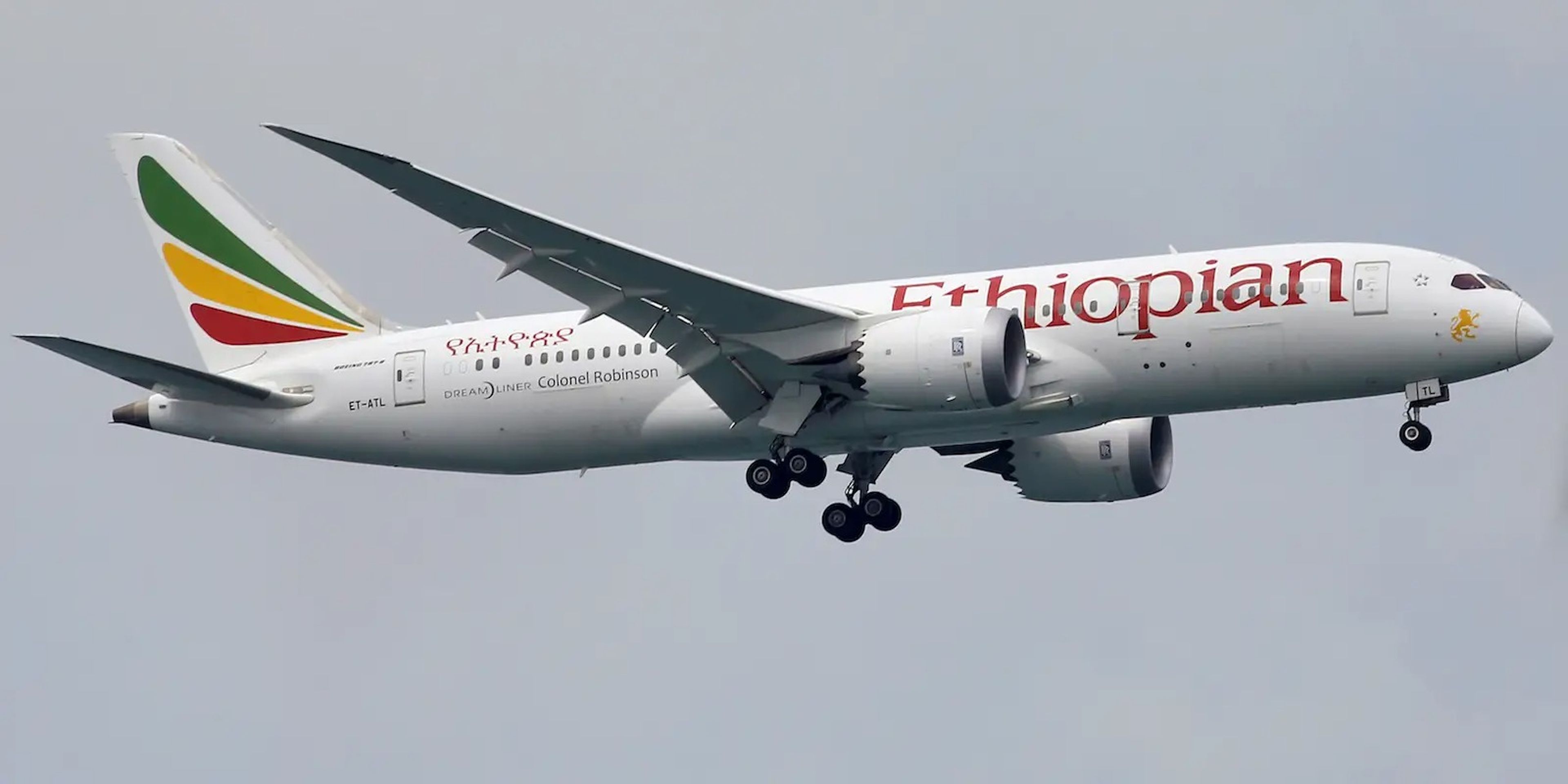 Un avión de Ethiopian Airlines