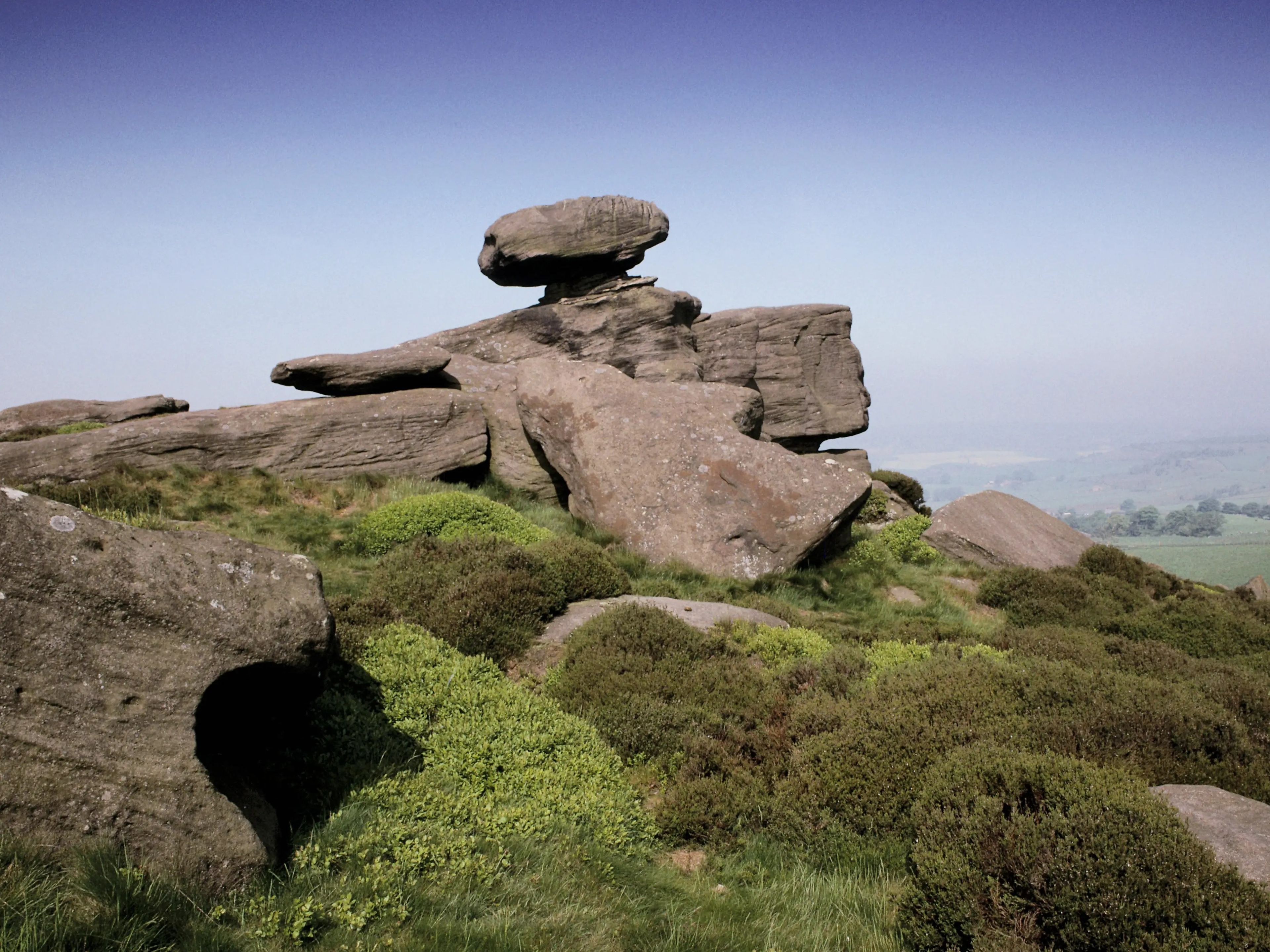 Las formaciones rocosas naturales conocidas como Brimham Rocks.
