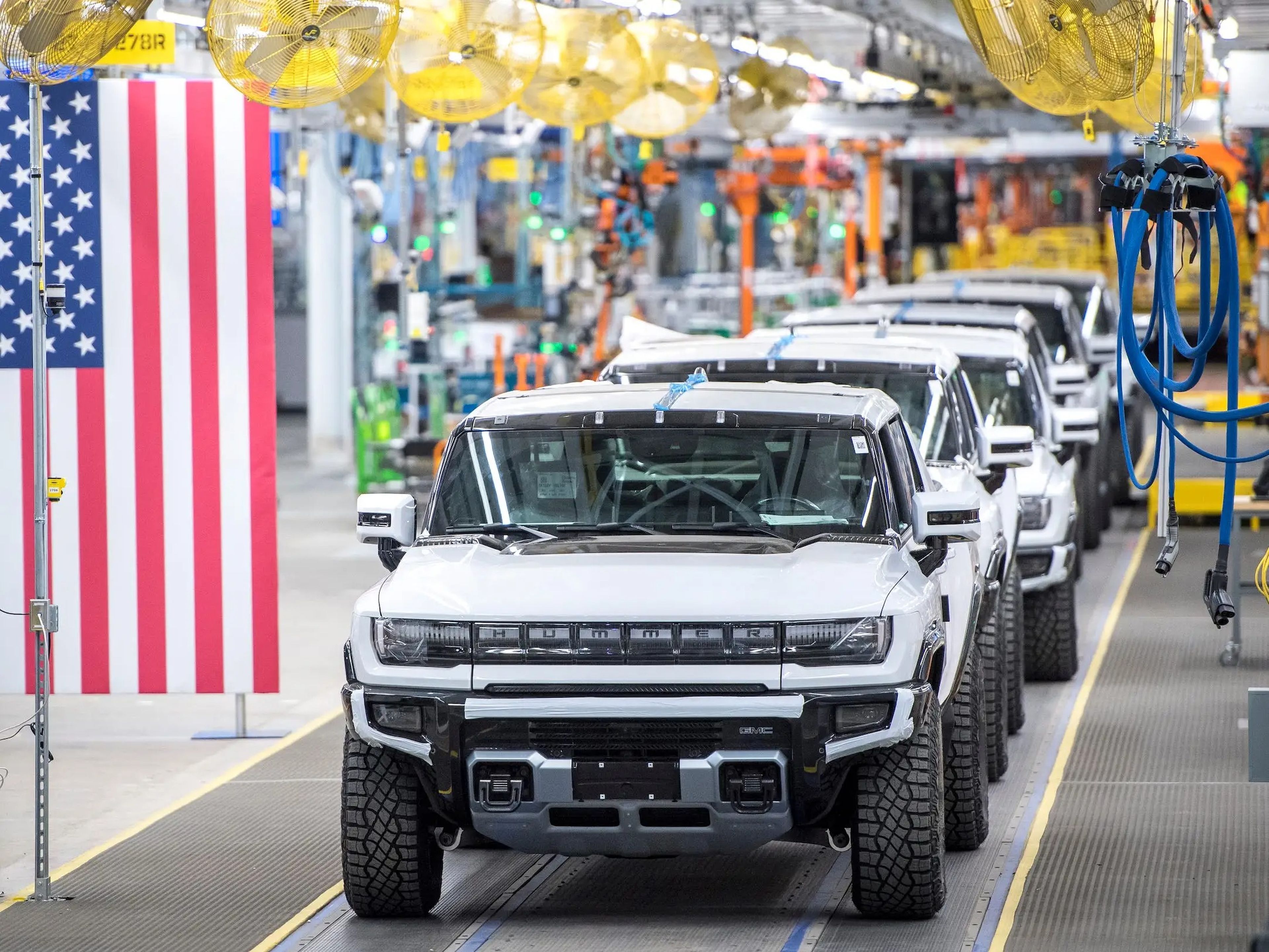 El GMC Hummer EV aparece en la Fábrica Cero de General Motors en Detroit.
