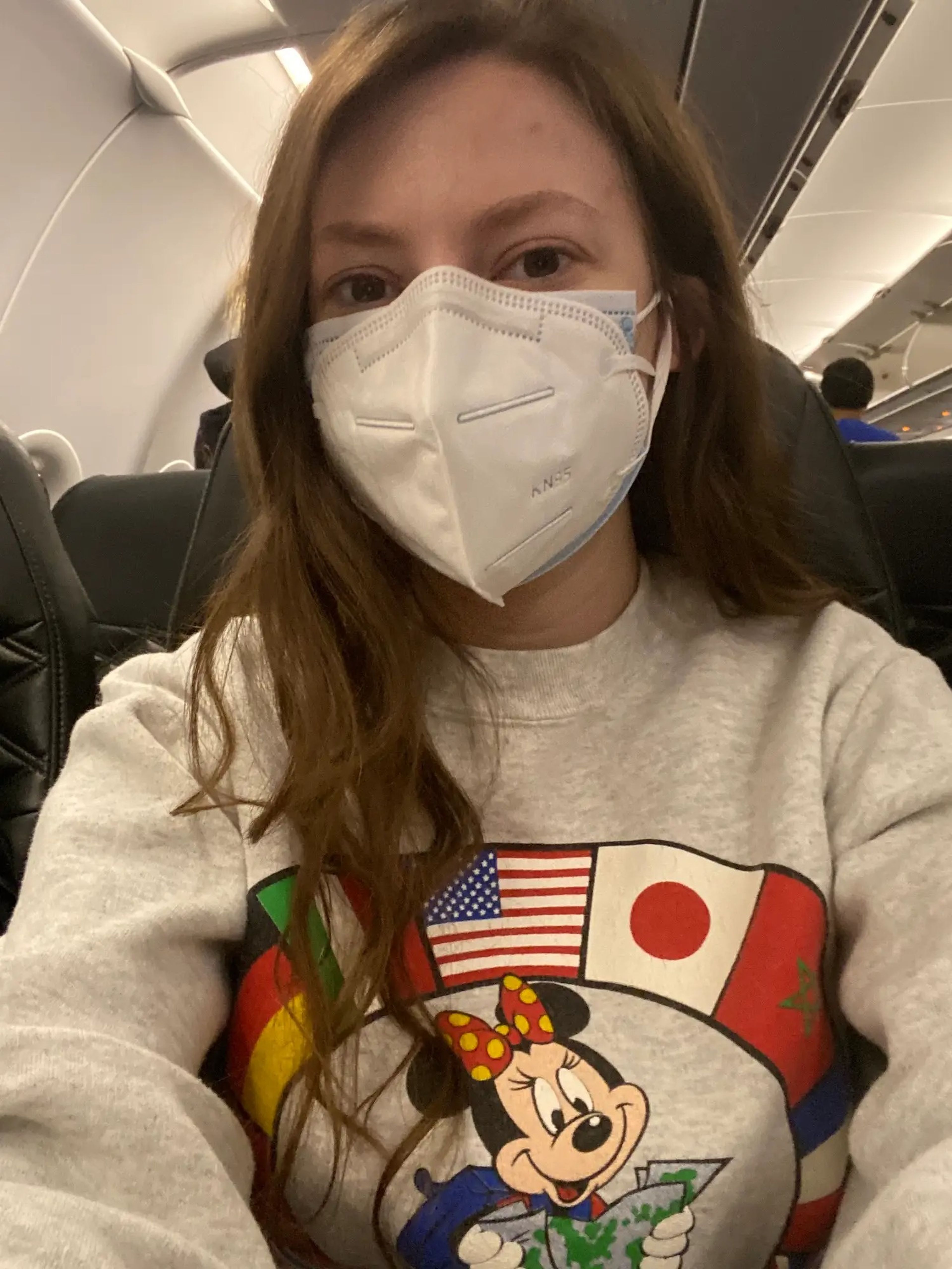 Me hice este selfie durante mi primer viaje en avión hace dos años.