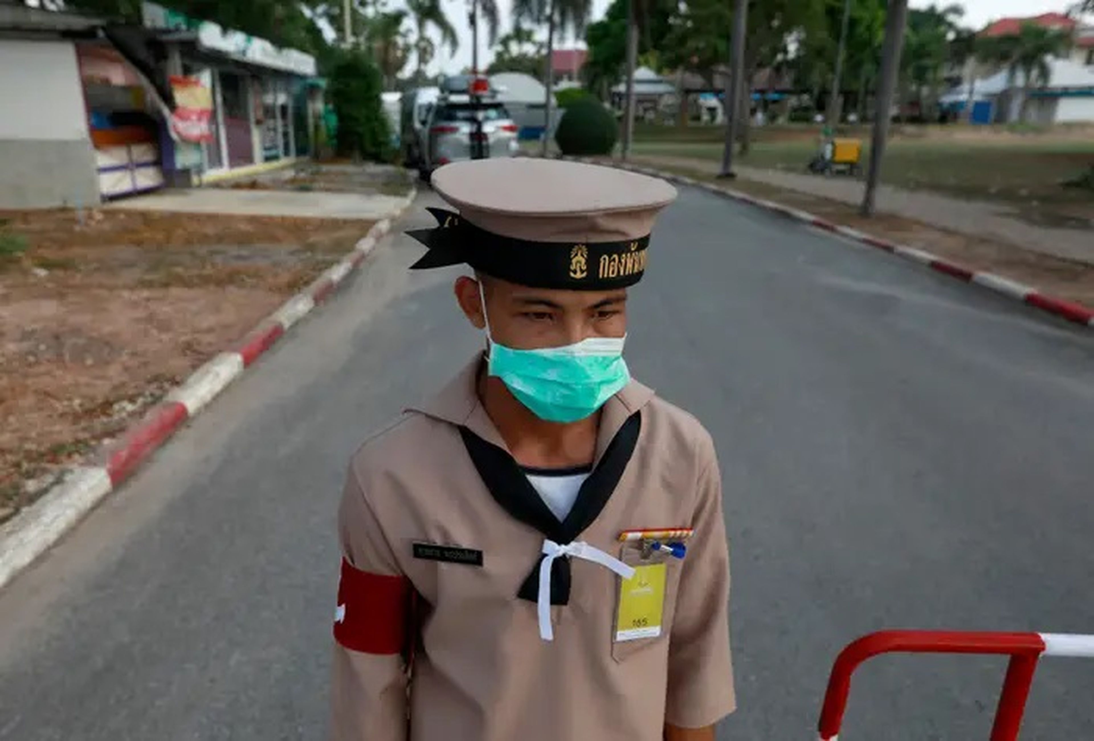 Un marinero tailandés, en febrero de 2022.