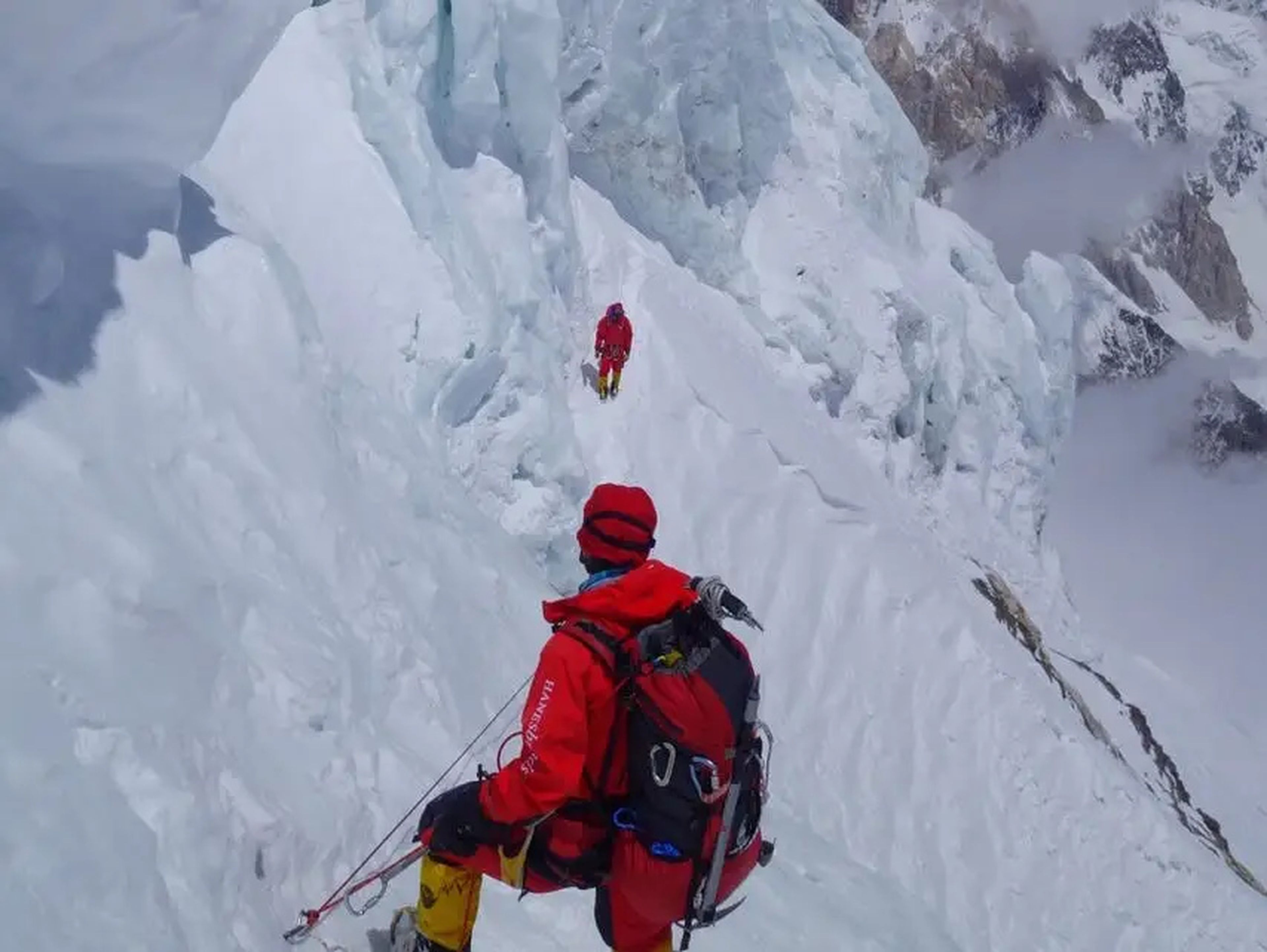 Una vista de la travesía en 2014, cuando Alan Arnette hizo cumbre en el K2.