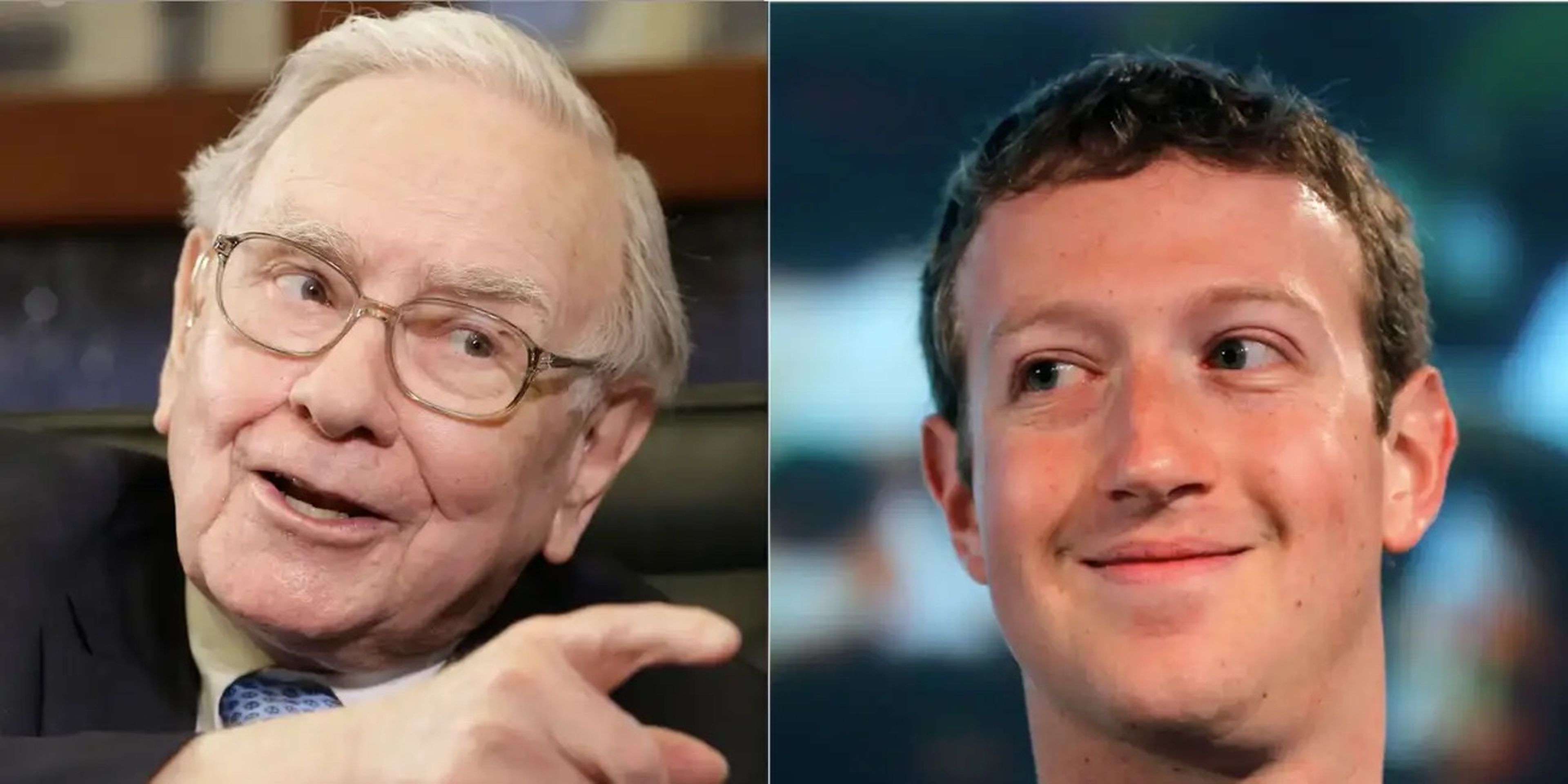 Warren Buffett y Mark Zuckerberg.