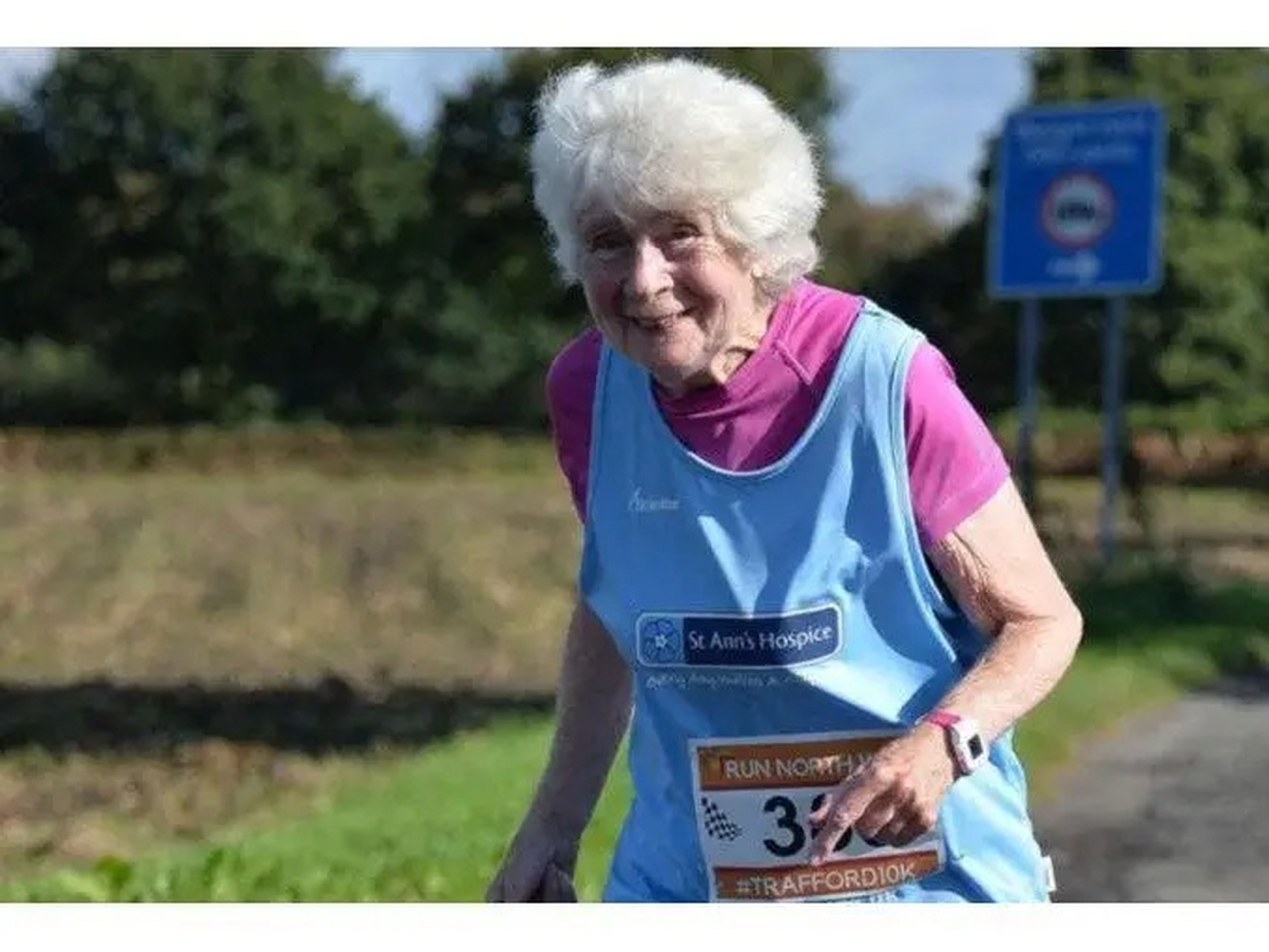 85 year old woman running