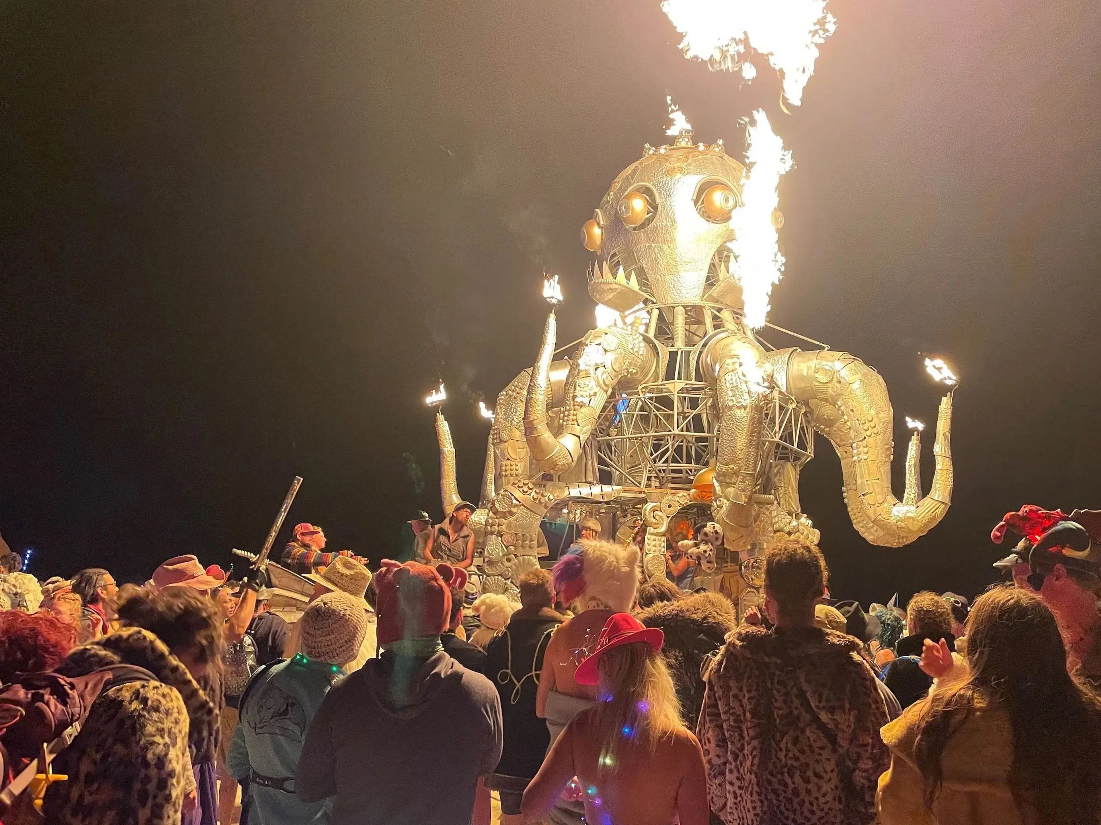 El Burning Man fue estupendo y sin complicaciones, hasta que empezó a llover.