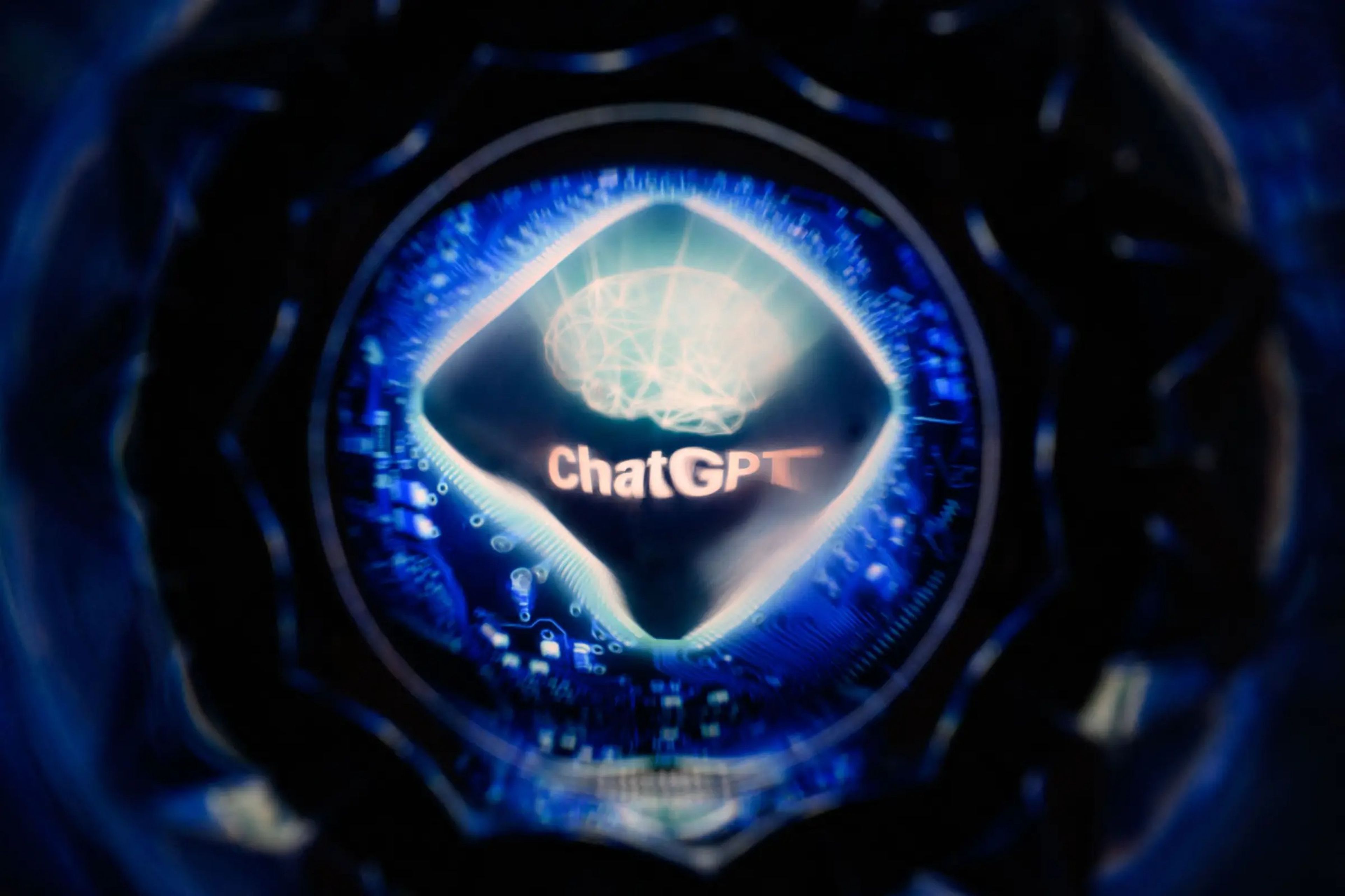 Una ilustración de ChatGPT, el generador de texto por IA de OpenAI.