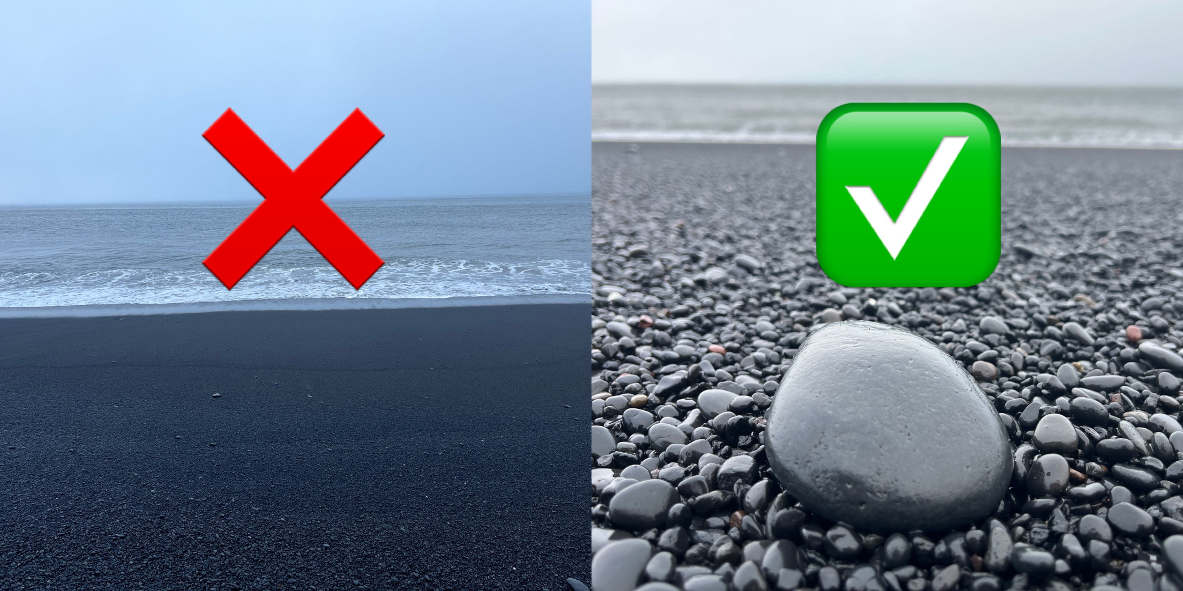 Un fotógrafo profesional me ayudó a capturar fotos más impactantes de una playa de arena negra en Islandia con mi iPhone.