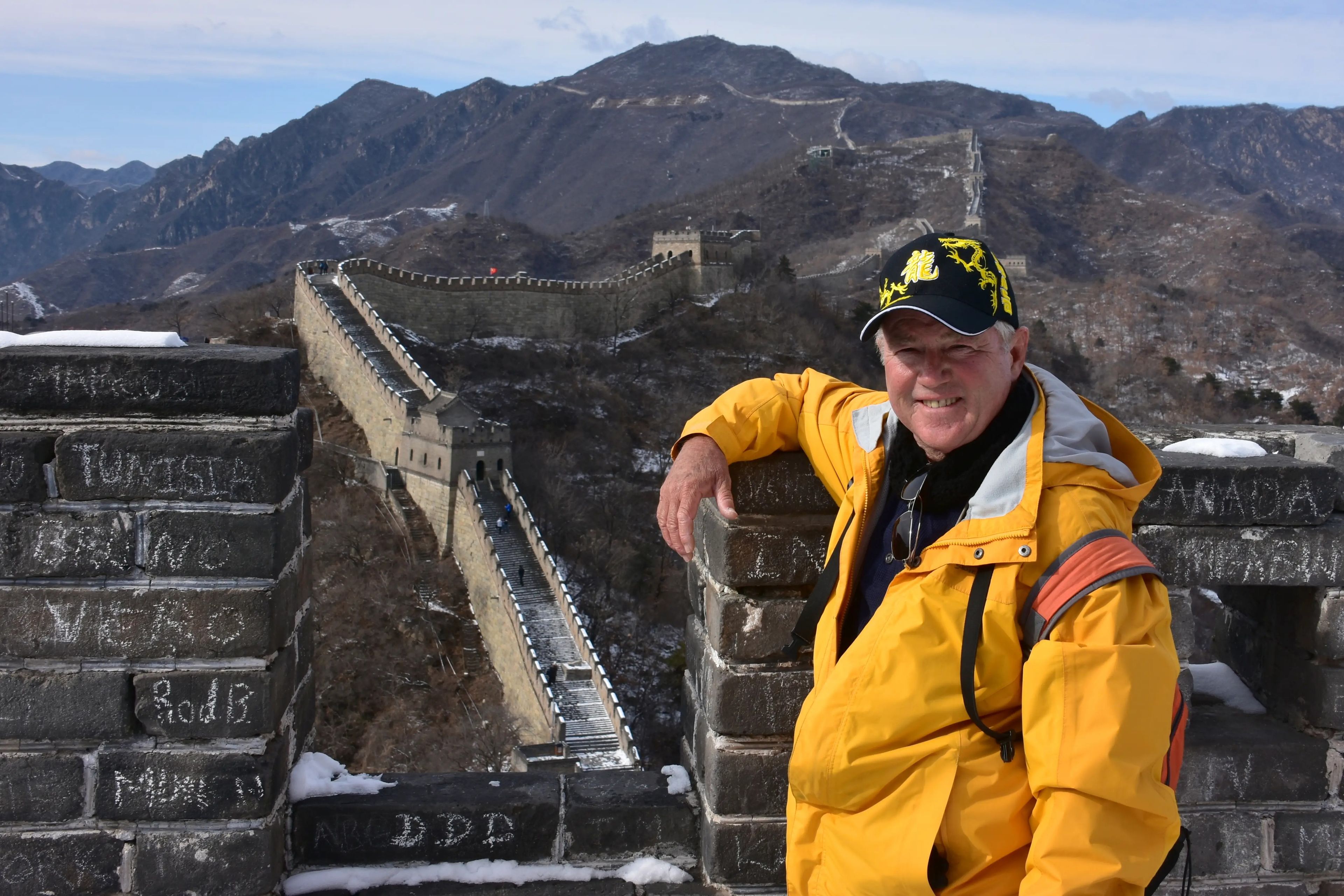 Farschman en la Gran Muralla China.