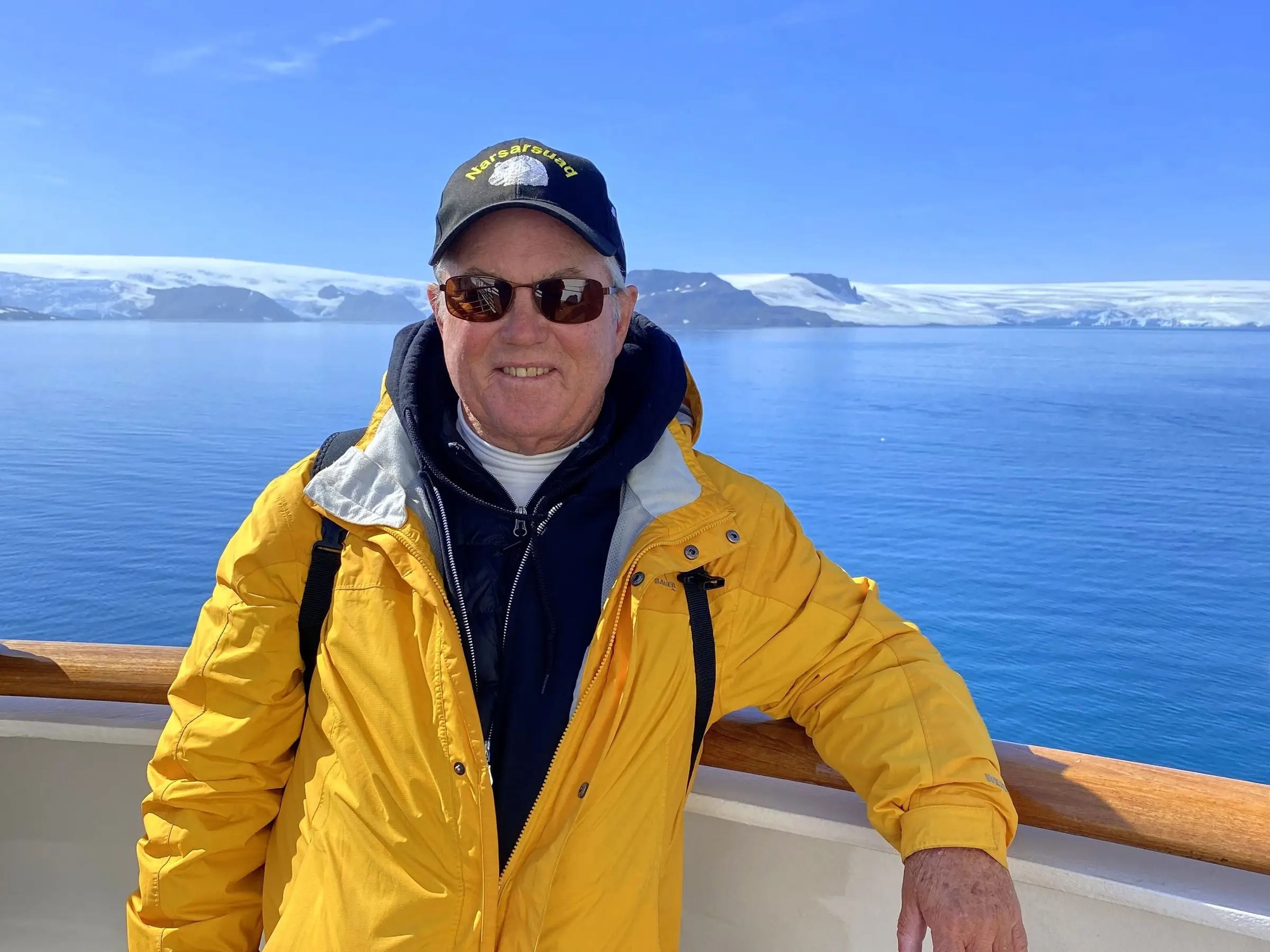 Jeff Farschman en la Antártida.