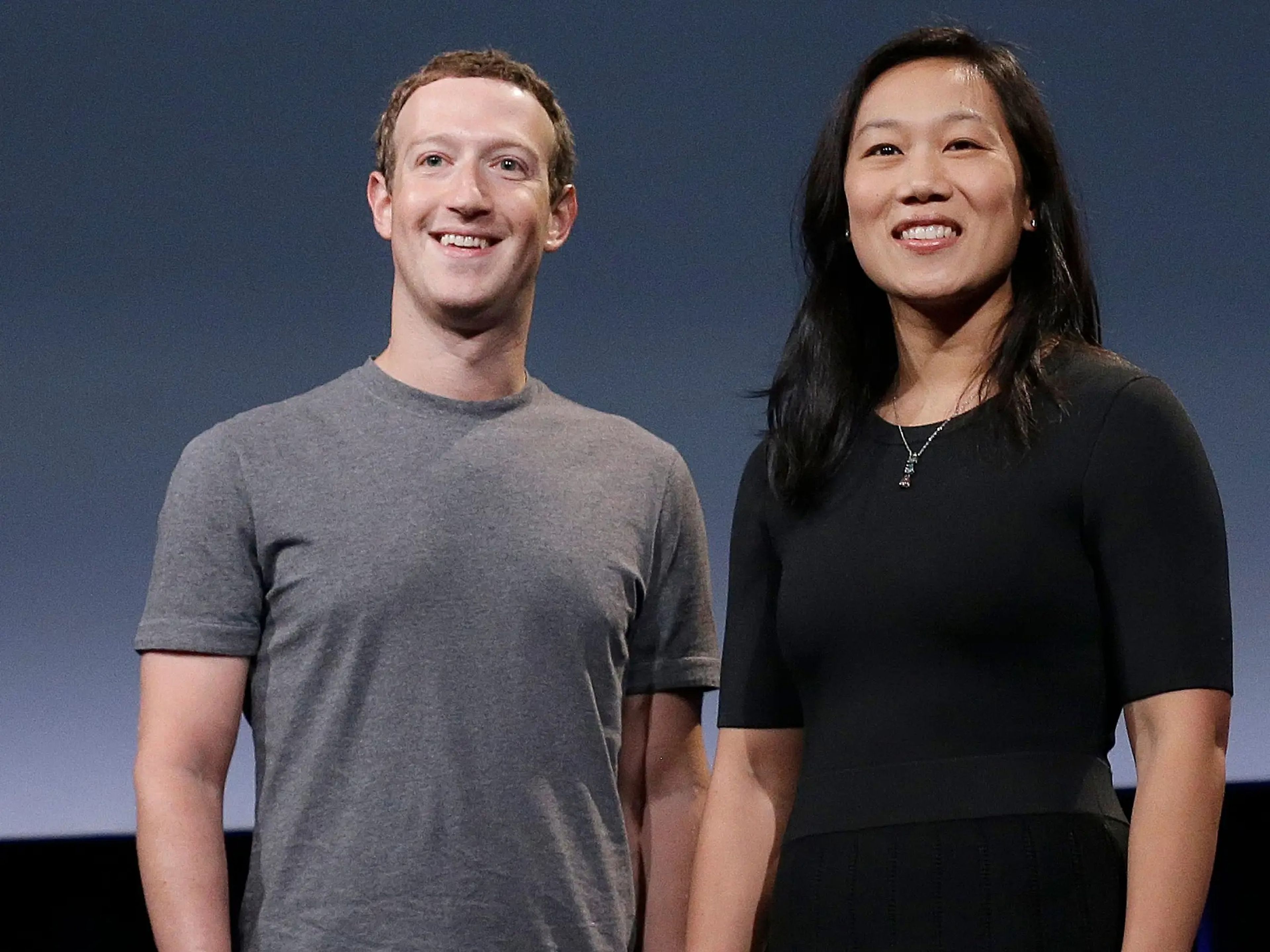 Mark Zuckerberg y Priscilla Chan.