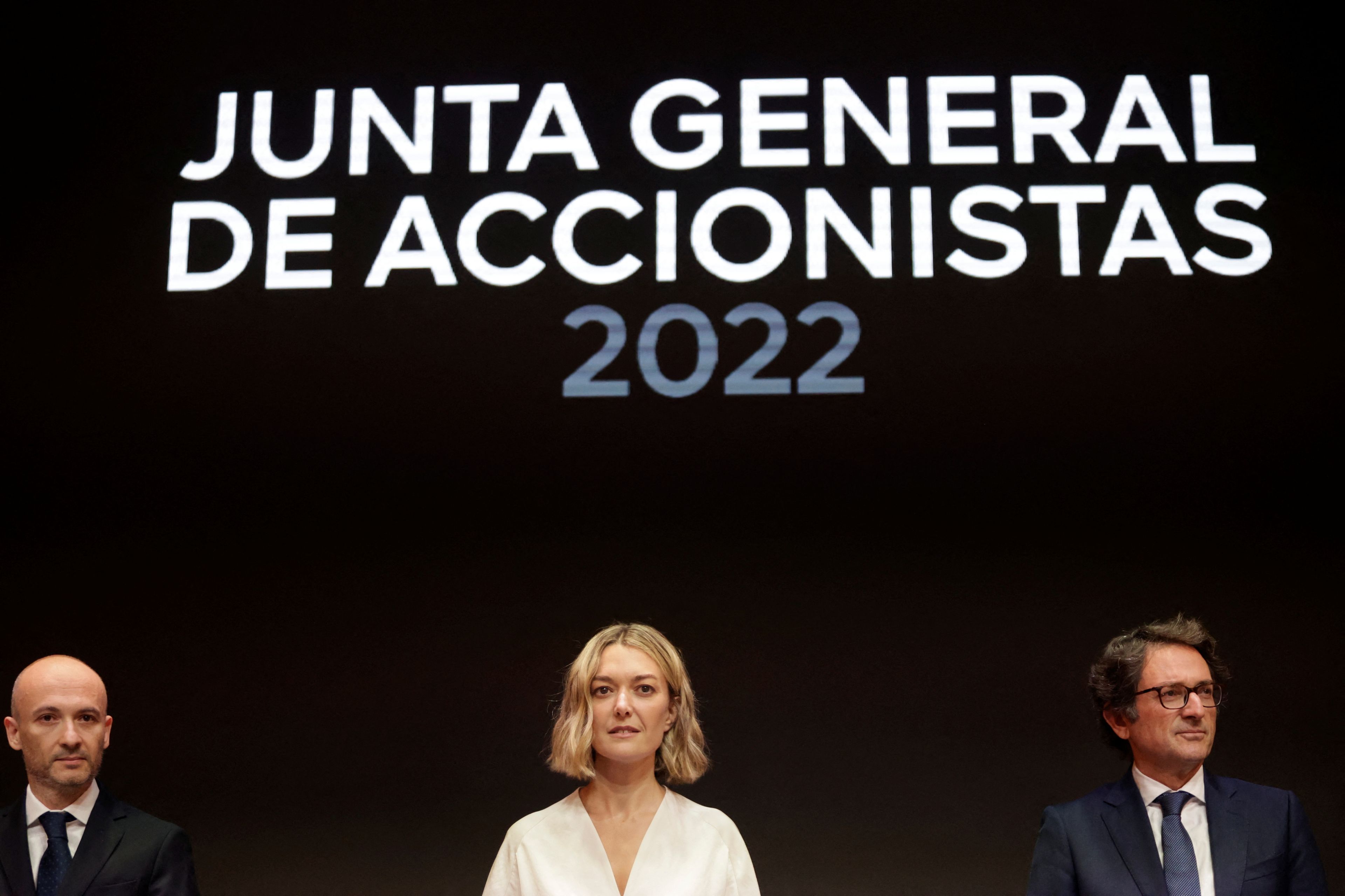 Marta Ortega, en una junta general de accionistas de Inditex, 2022