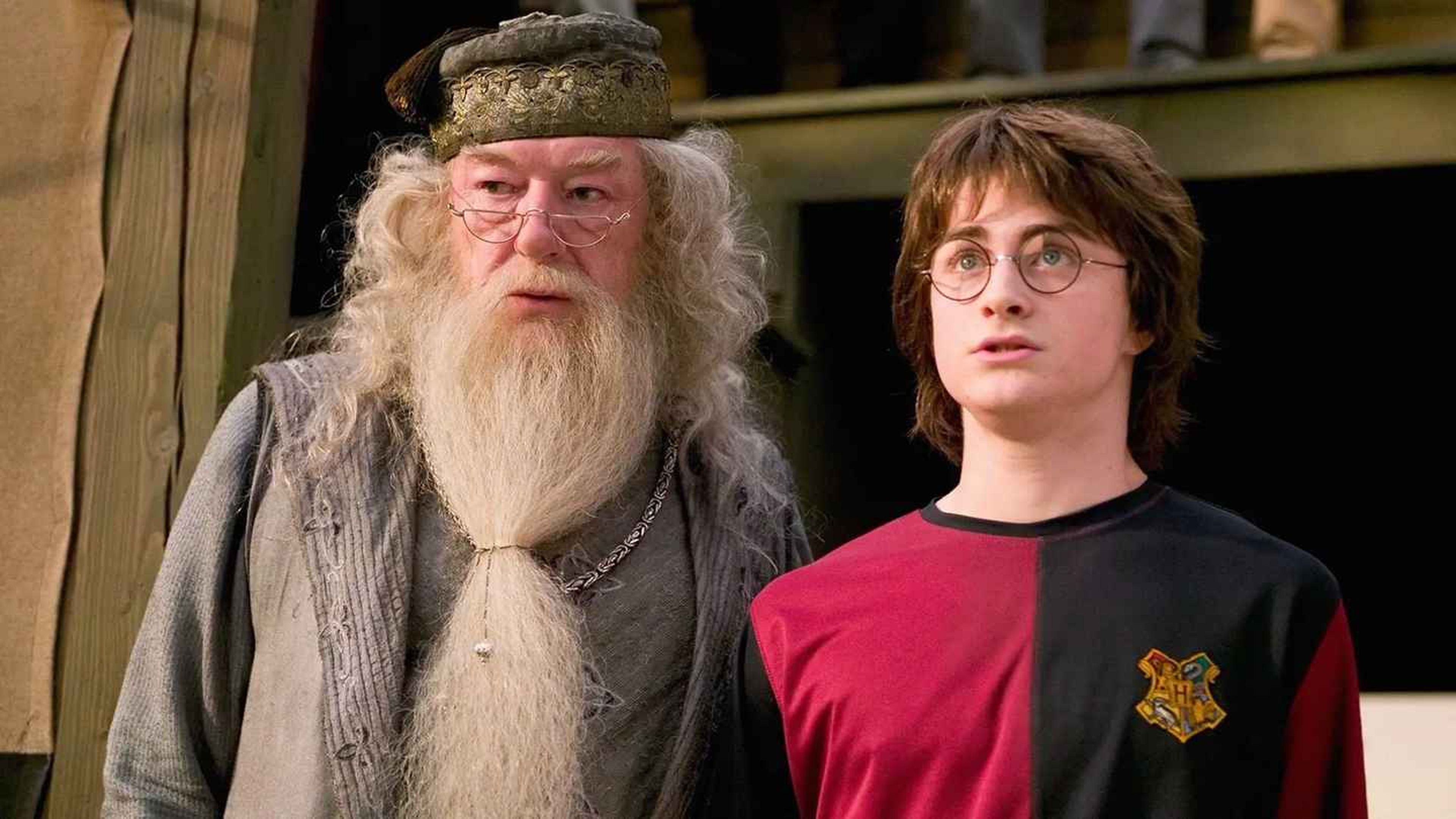 Michael Gambon como Dumbledore en Harry Potter y el Cáliz de fuego (2005)