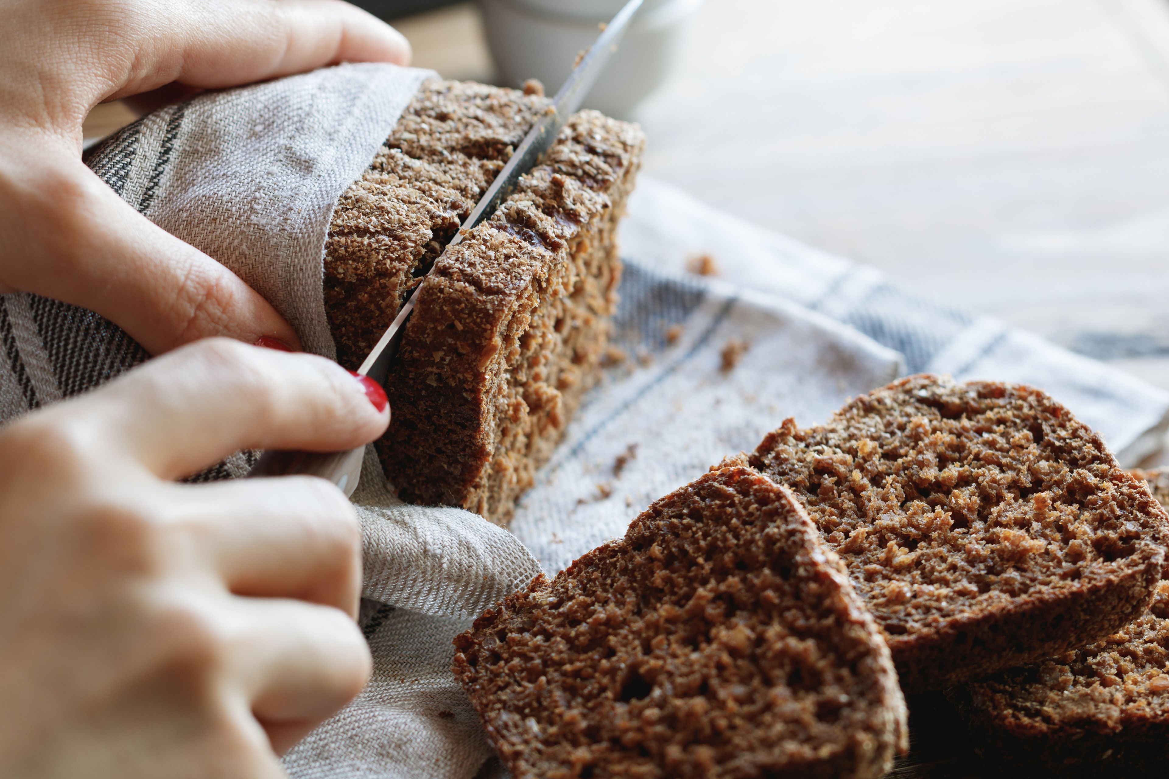 El pan de centeno es uno de los más saludables.