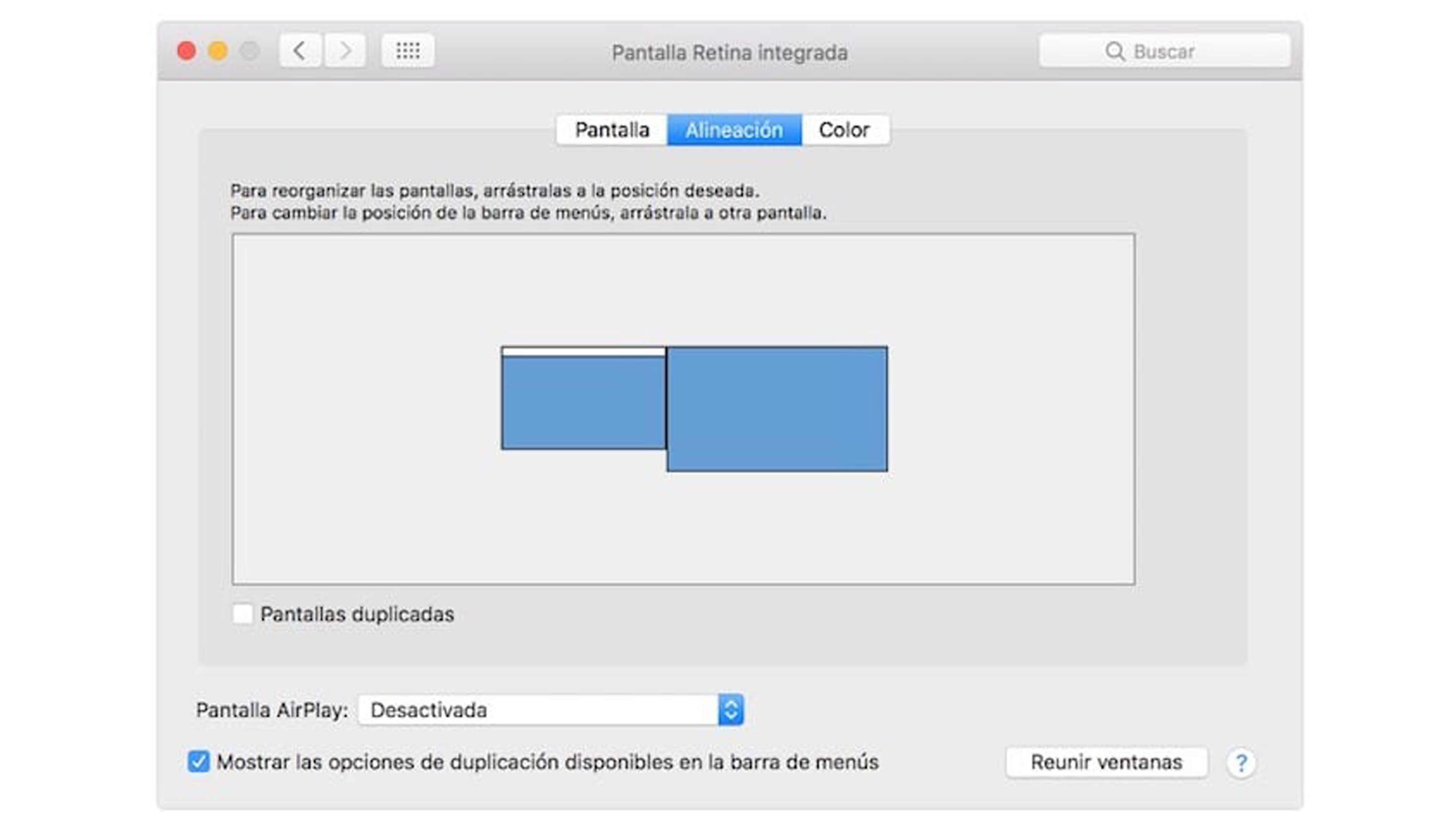 Conectar tu Mac a pantalla externa