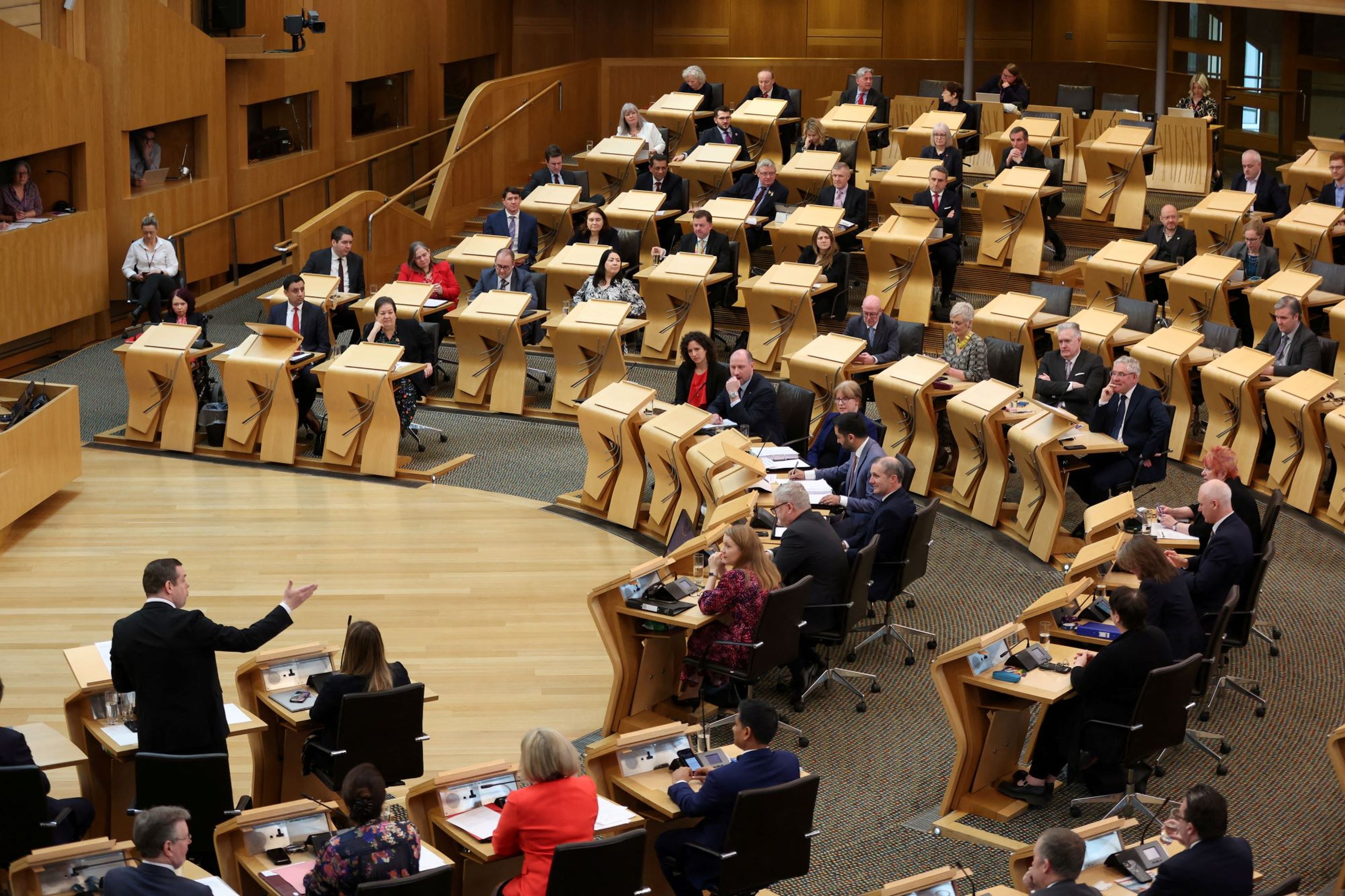 Parlamento de Escocia, en Edimburgo.